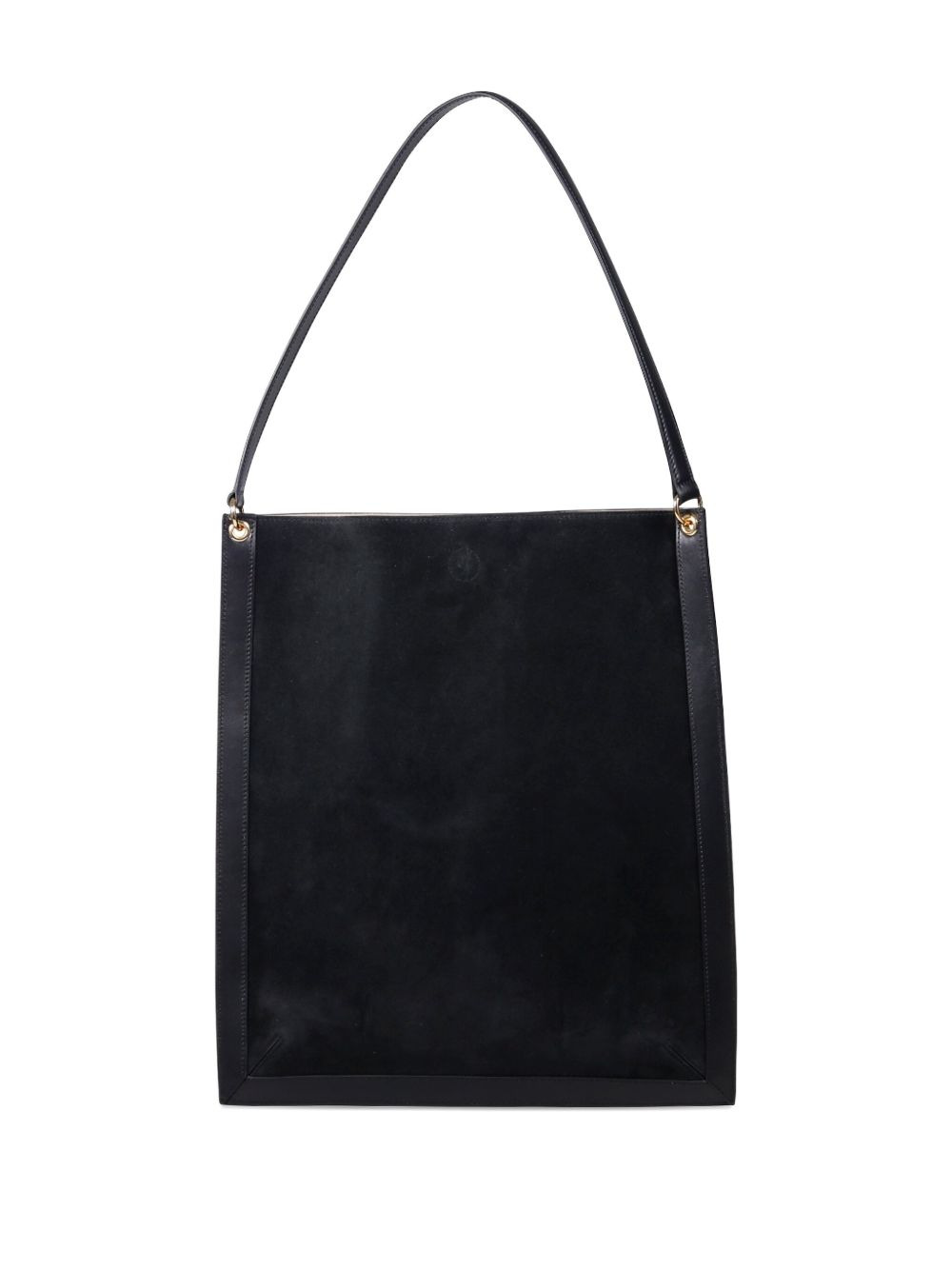 top-handle suede tote bag - 3