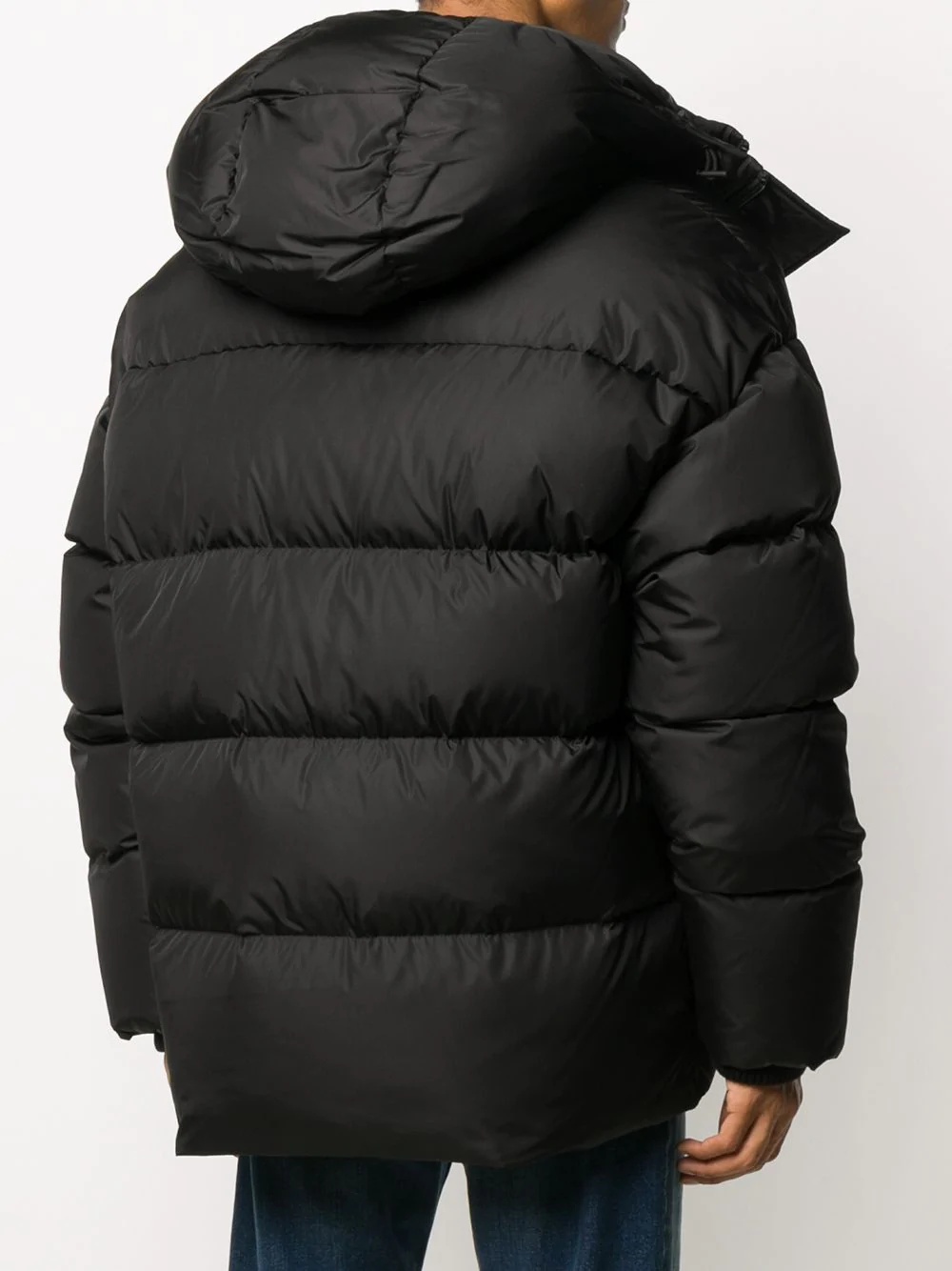 logo padded jacket - 4