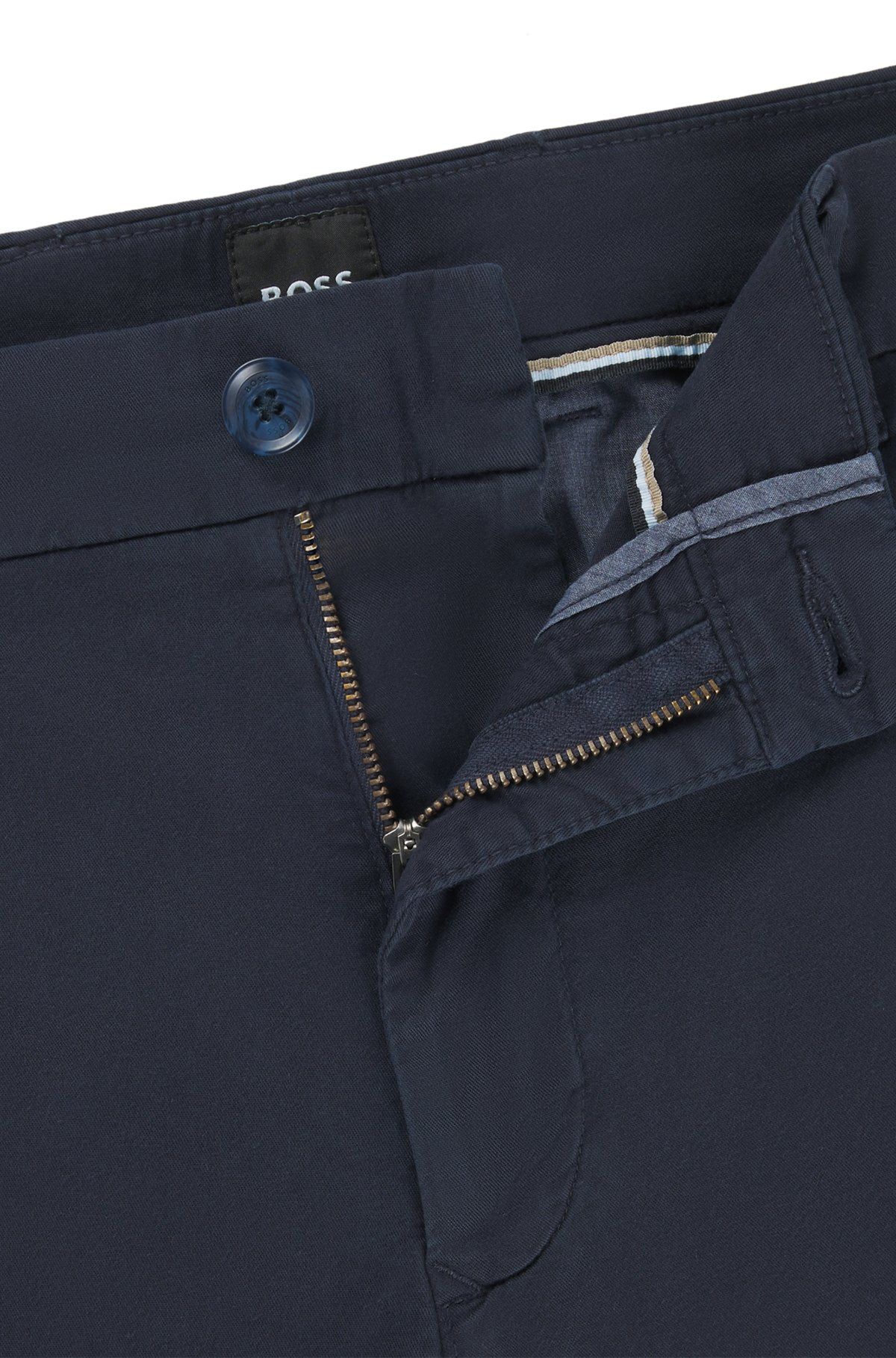 SLIM-FIT SHORTS IN STRETCH-COTTON TWILL - 6