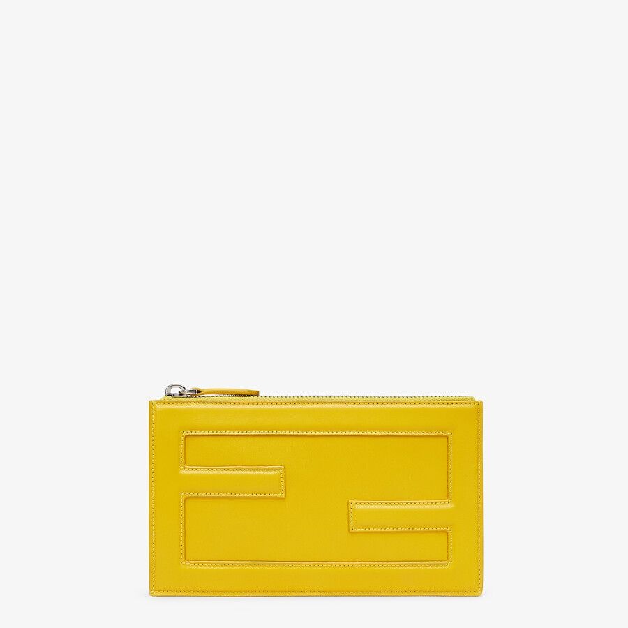 Yellow leather bag - 1