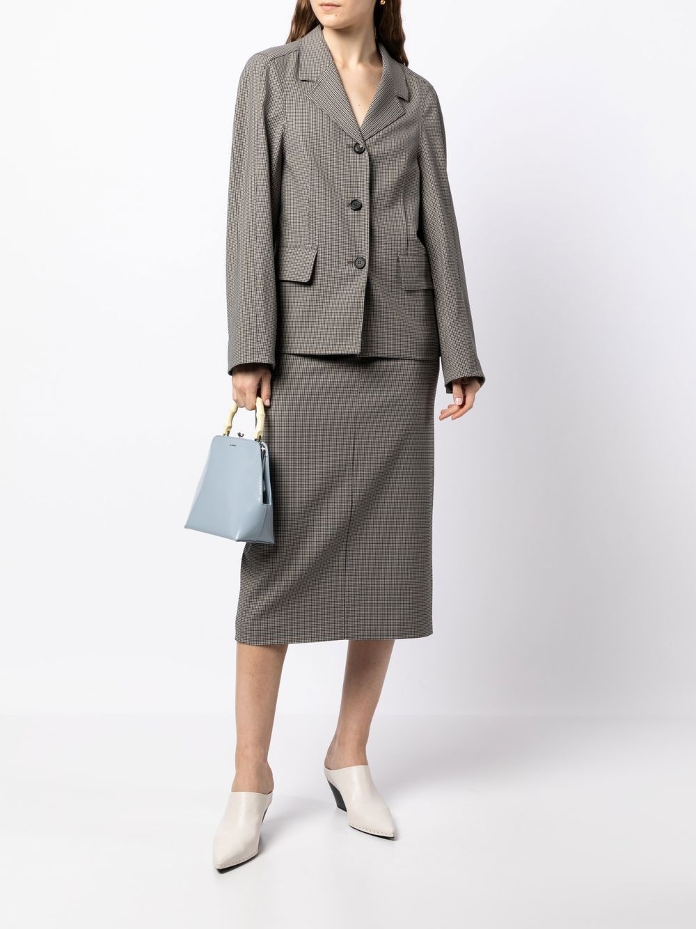 oversized check blazer - 2
