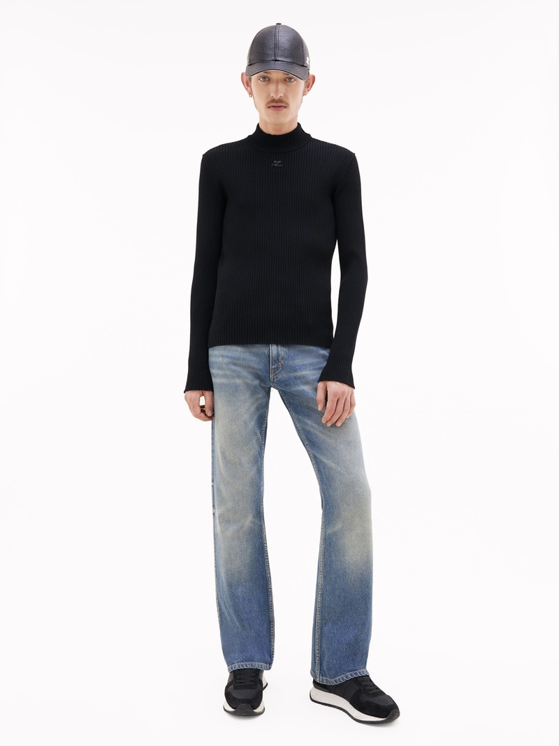 courrèges HIGH COLLAR JUMPER outlook