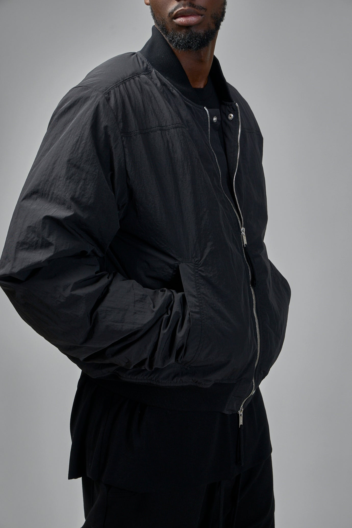 Zip-Up Bomber Jacket - 4