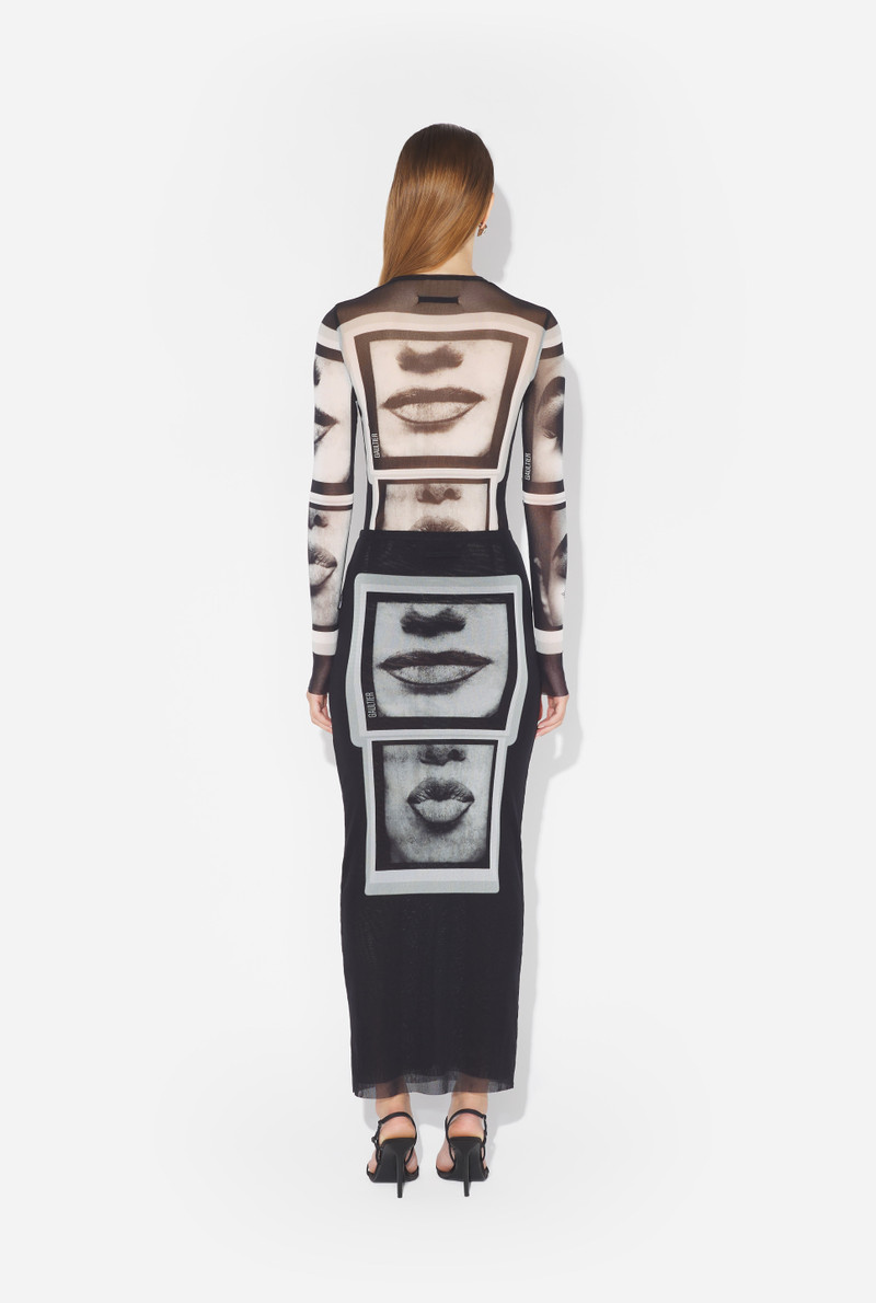 RE-EDITION - THE BLACK EYES AND LIPS SKIRT 2