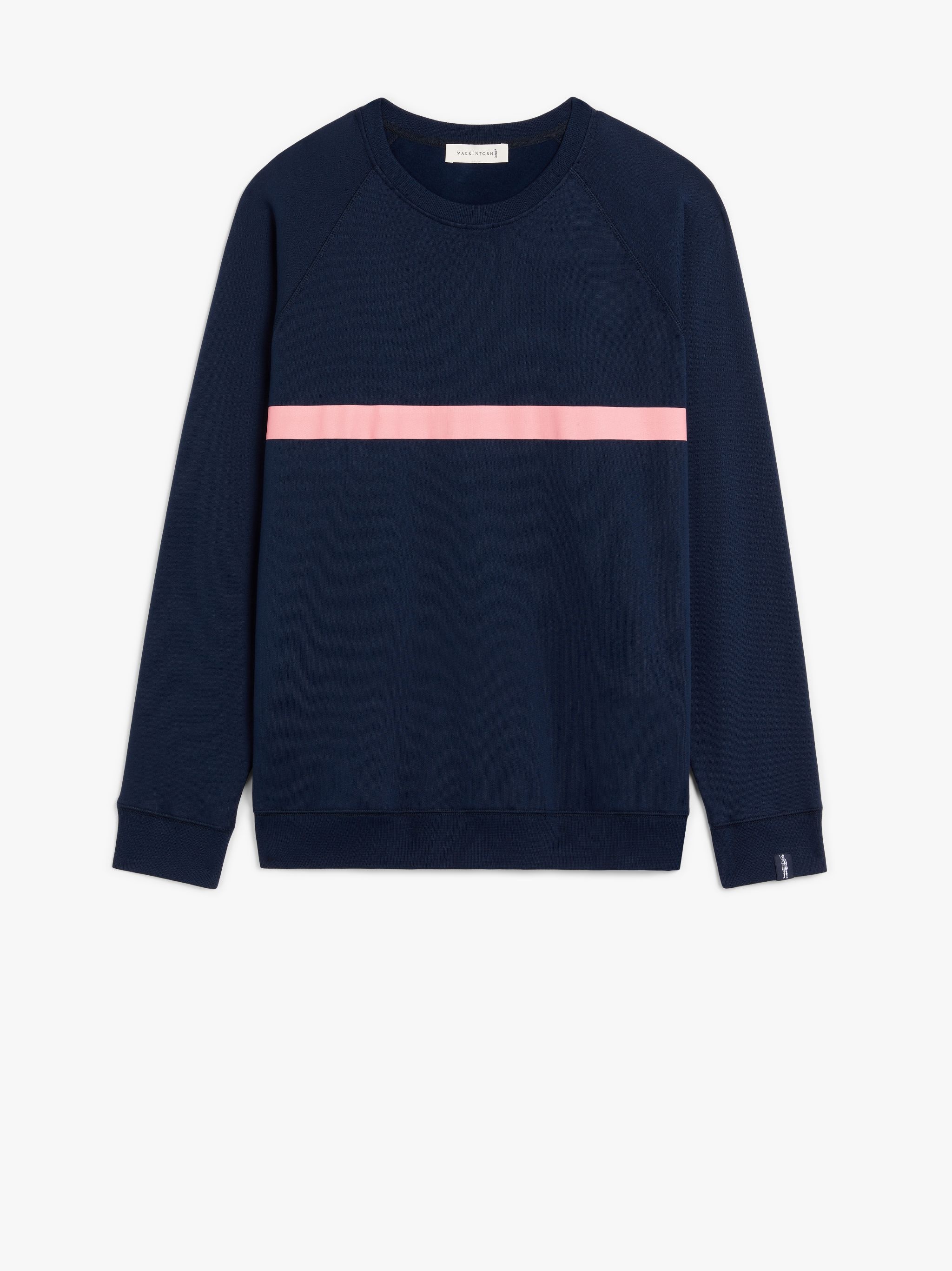 NAVY X PINK COTTON CREW NECK SWEATSHIRT | GJM-207 - 1