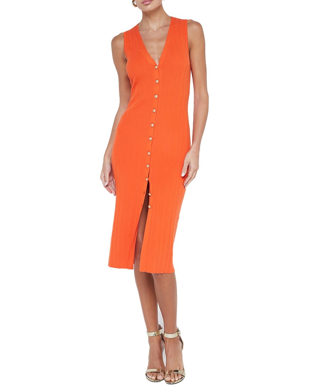 L'AGENCE Domino Button Wool-Blend Dress - 2