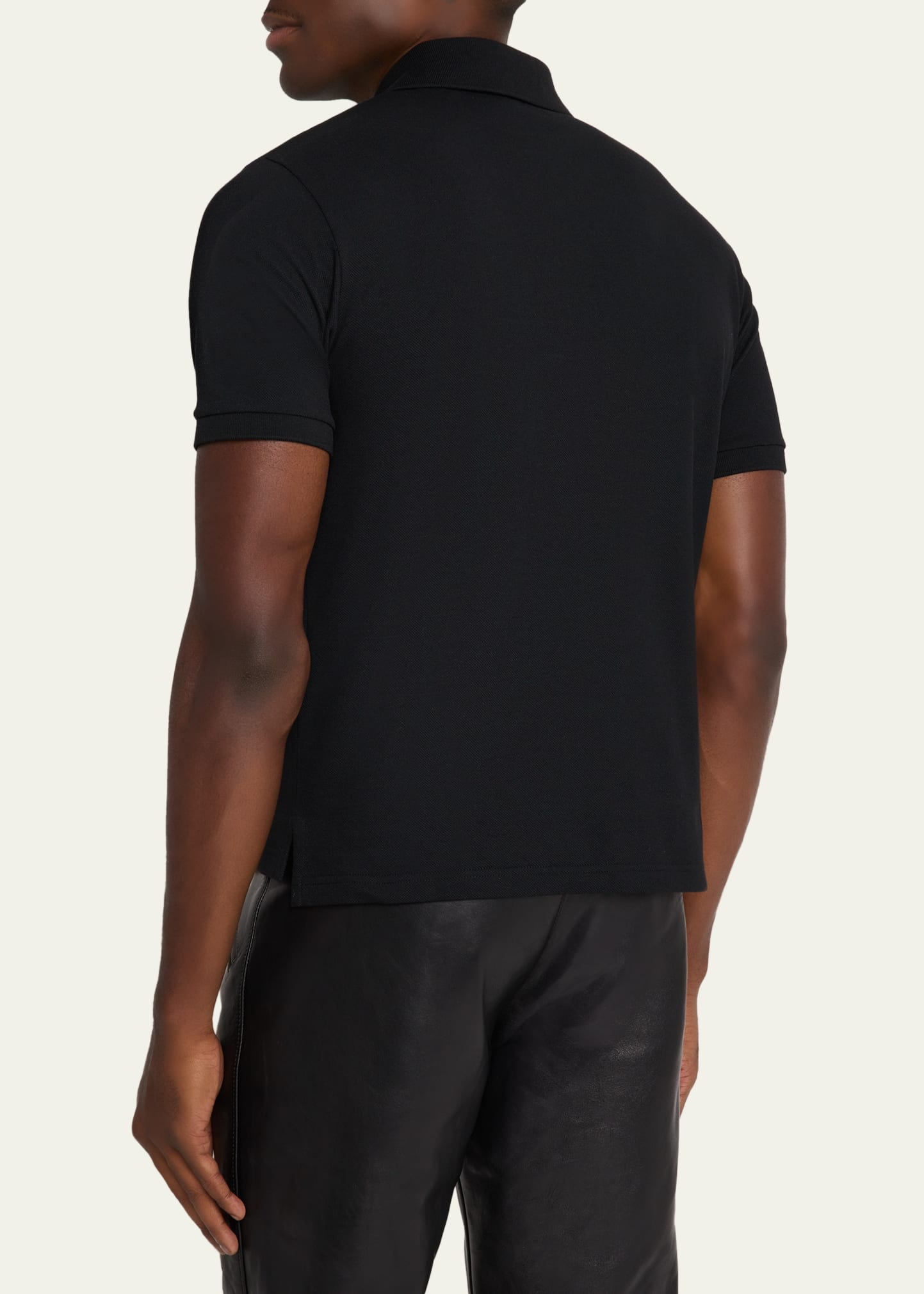 Men's Embroidered Cassandre Cotton Polo Shirt - 3