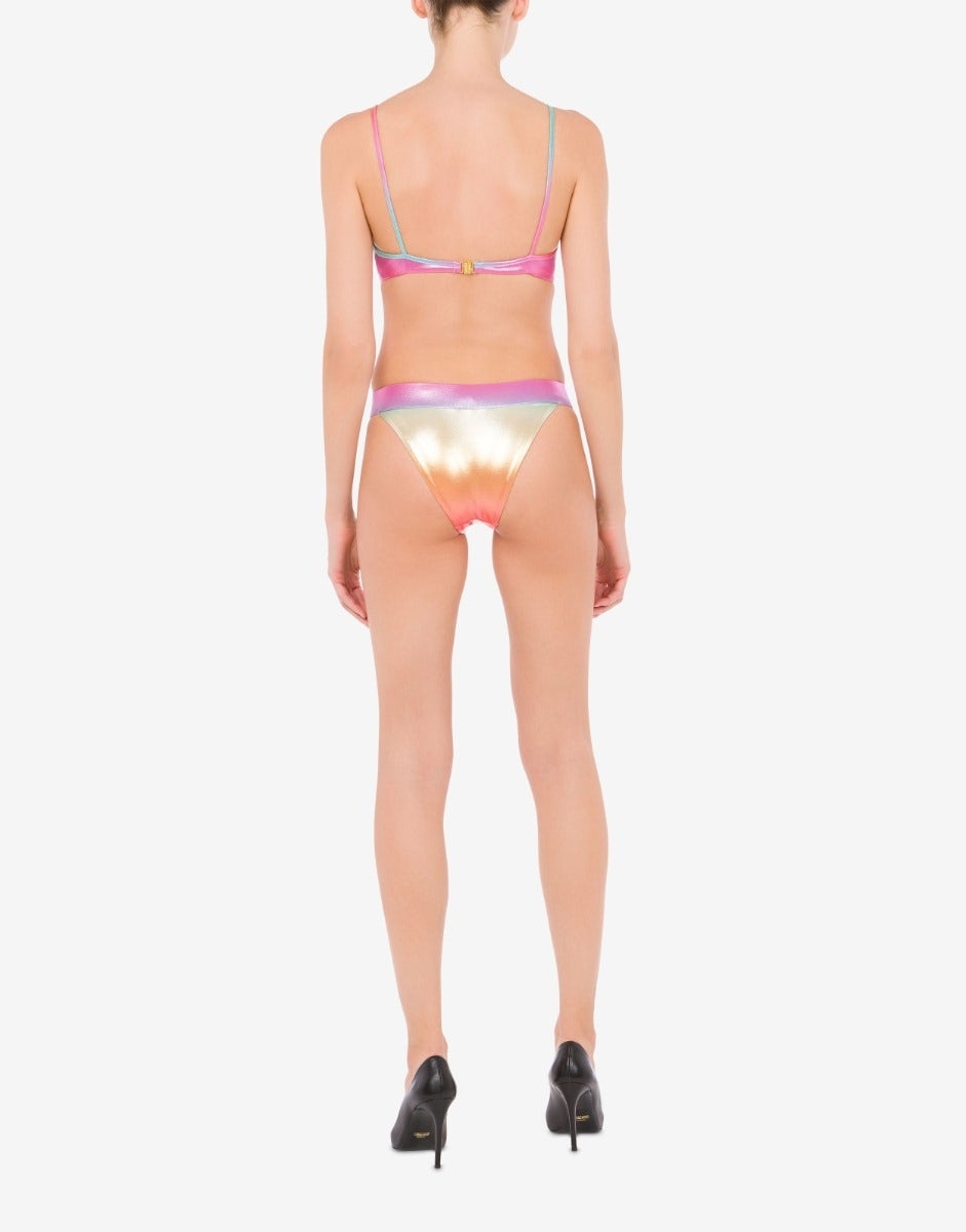 SHINY RAINBOW LYCRA BIKINI BOTTOMS - 4