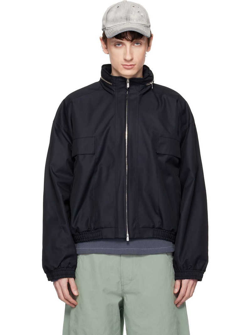 Black Reia Hooded Work Jacket 1