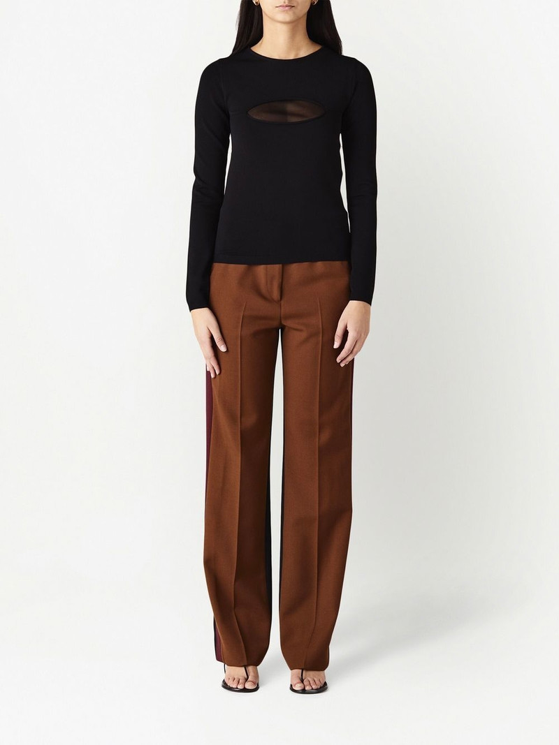 Stella McCartney cut-out detail knit top outlook