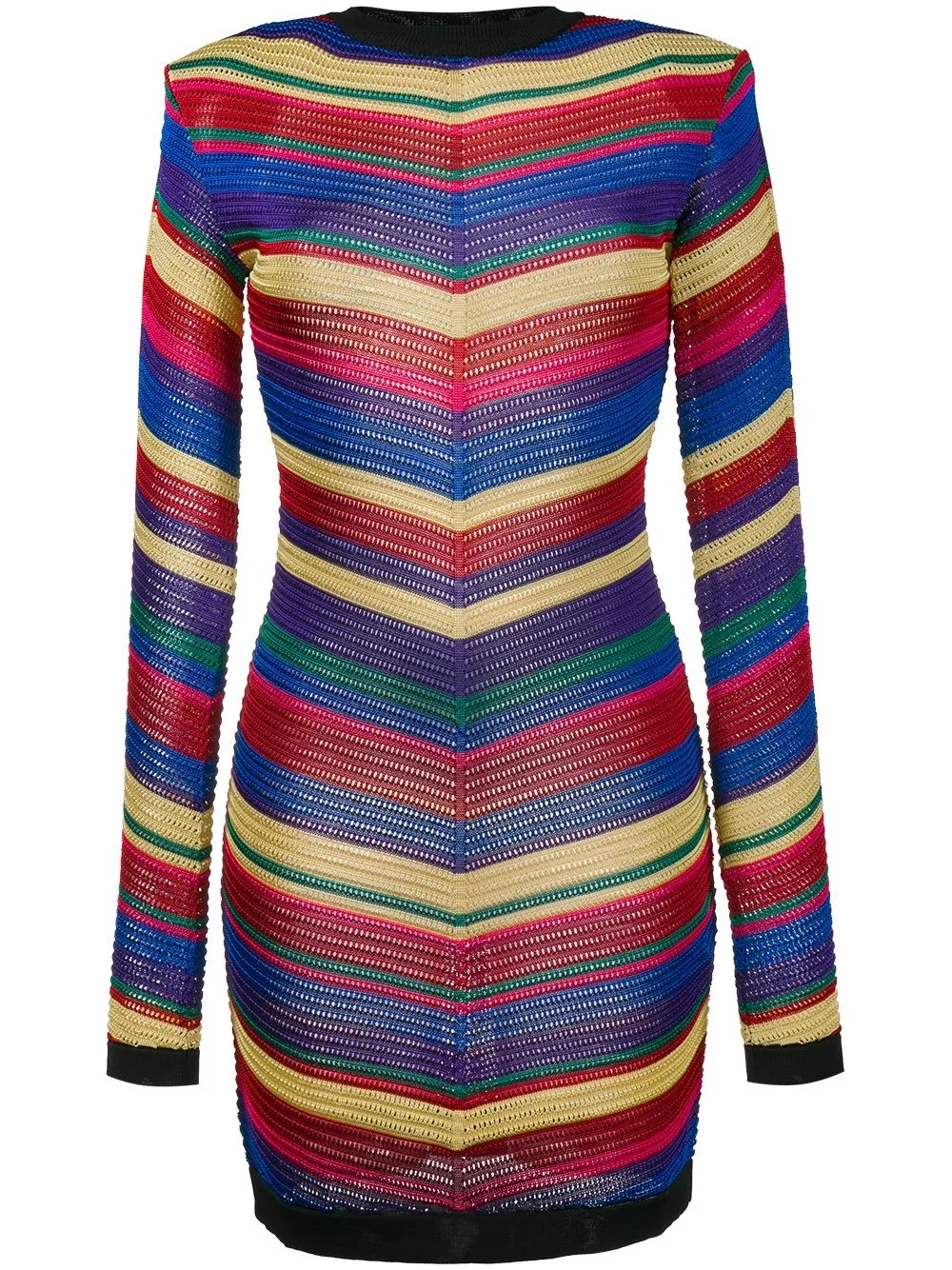 chevron knit dress - 1