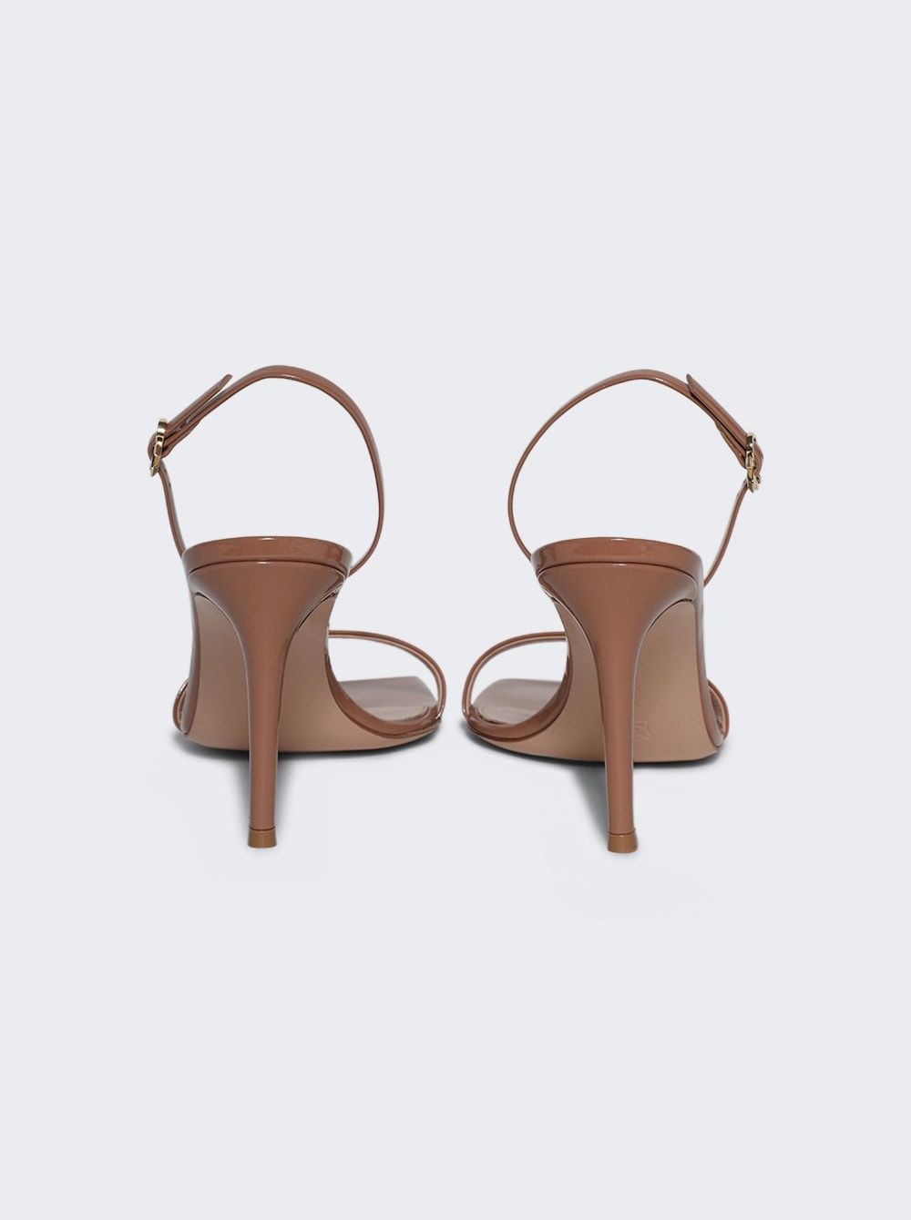 Ribbon Stiletto Sandals Praline - 4