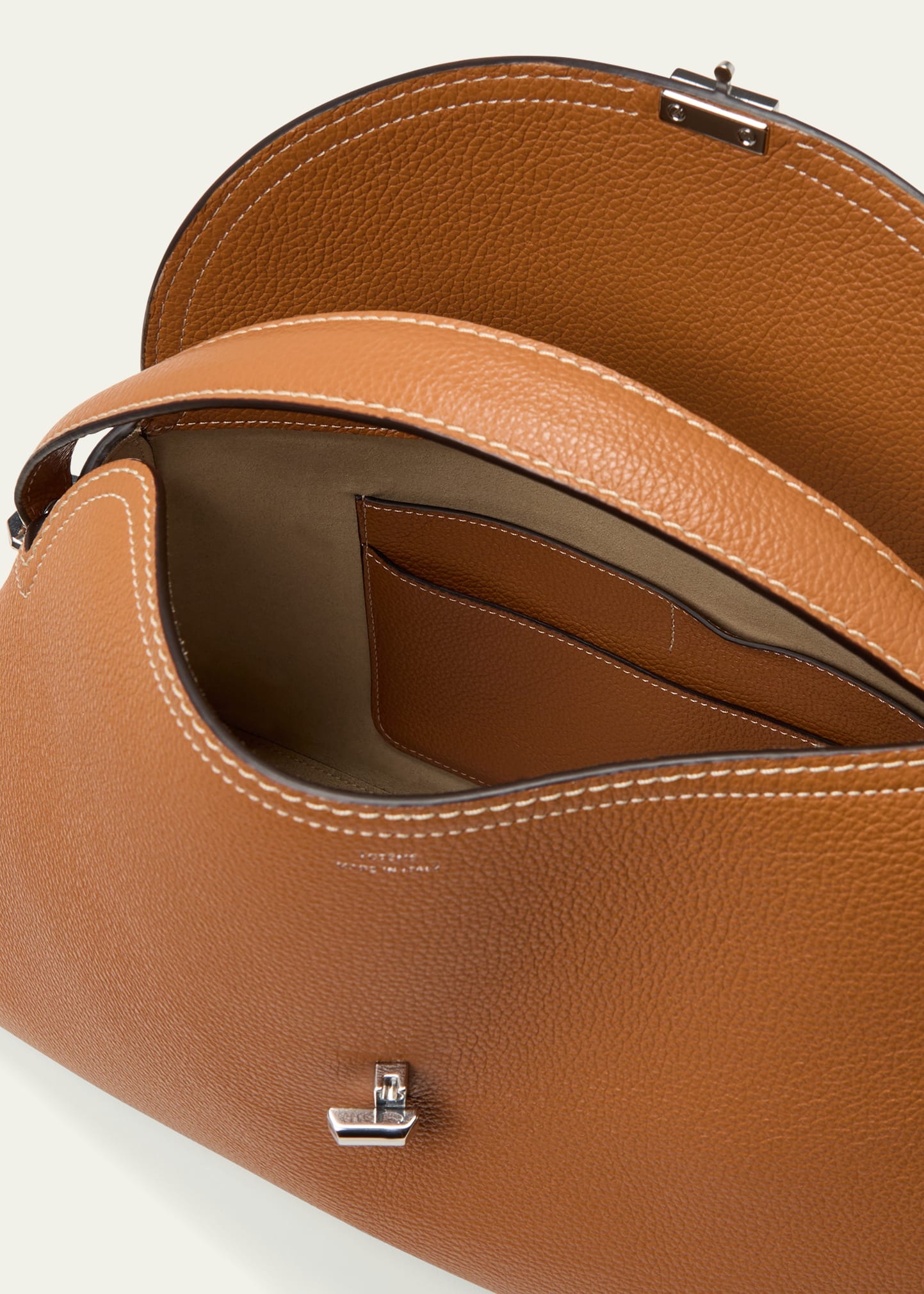 T-Lock Leather Top-Handle Bag - 4