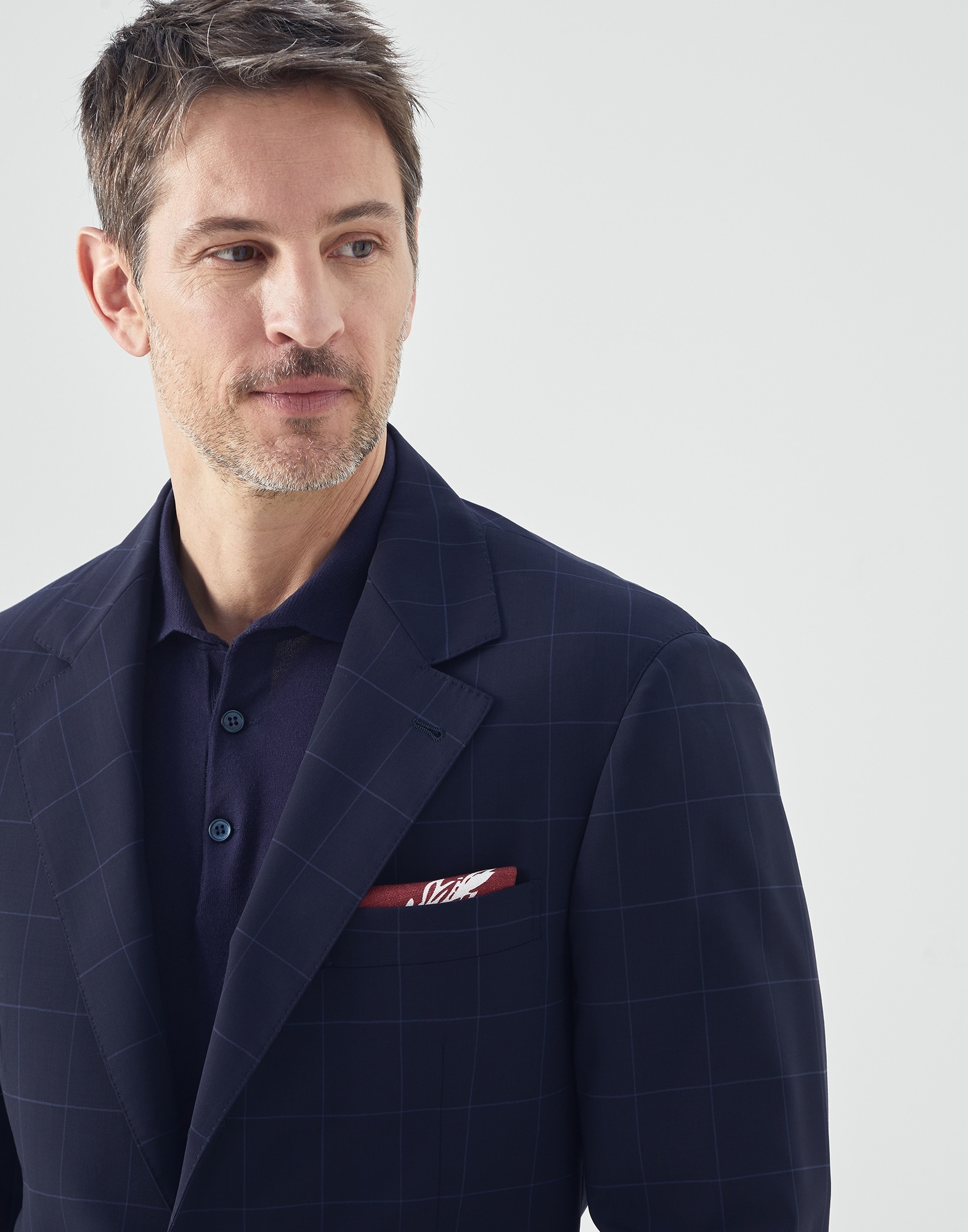 Silk pocket square with print - 3