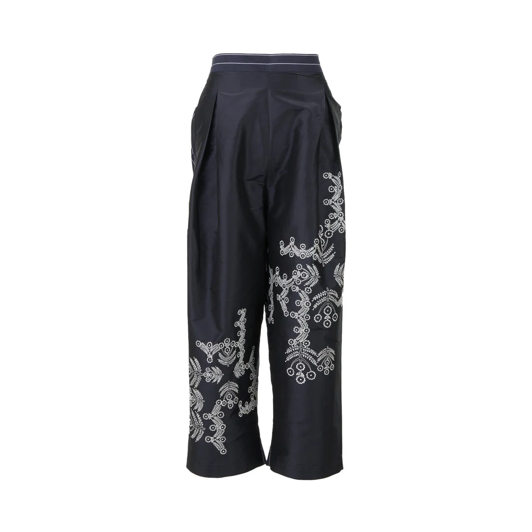Floret 7/8 Length Taffeta Pants - 1