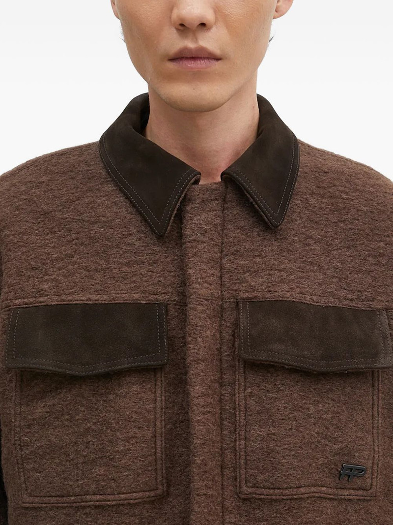 flap-pocket collared jacket 5