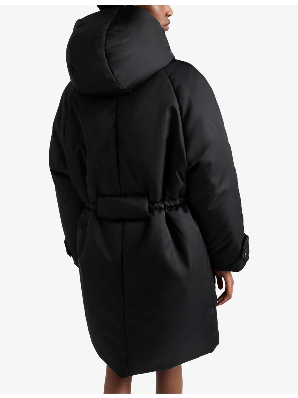 Brand-Plaque Funnel-Neck Relaxed-Fit Shell-Down Coat - 3