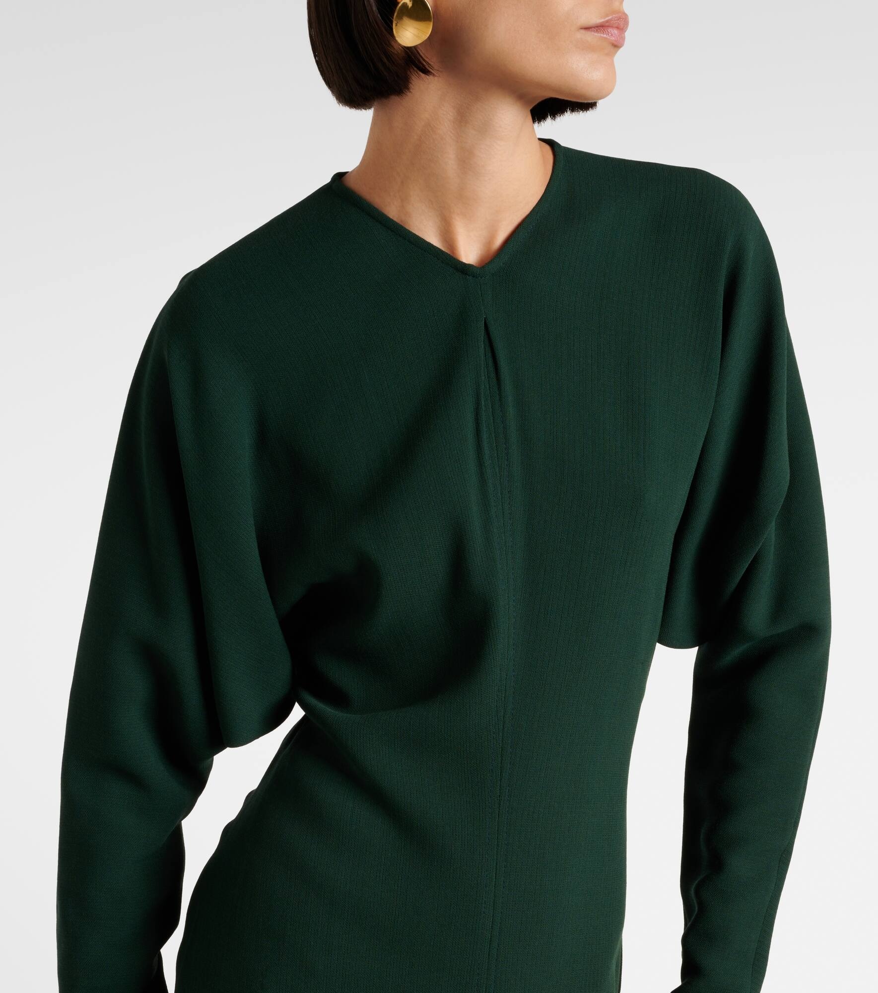Draped midi dress - 4