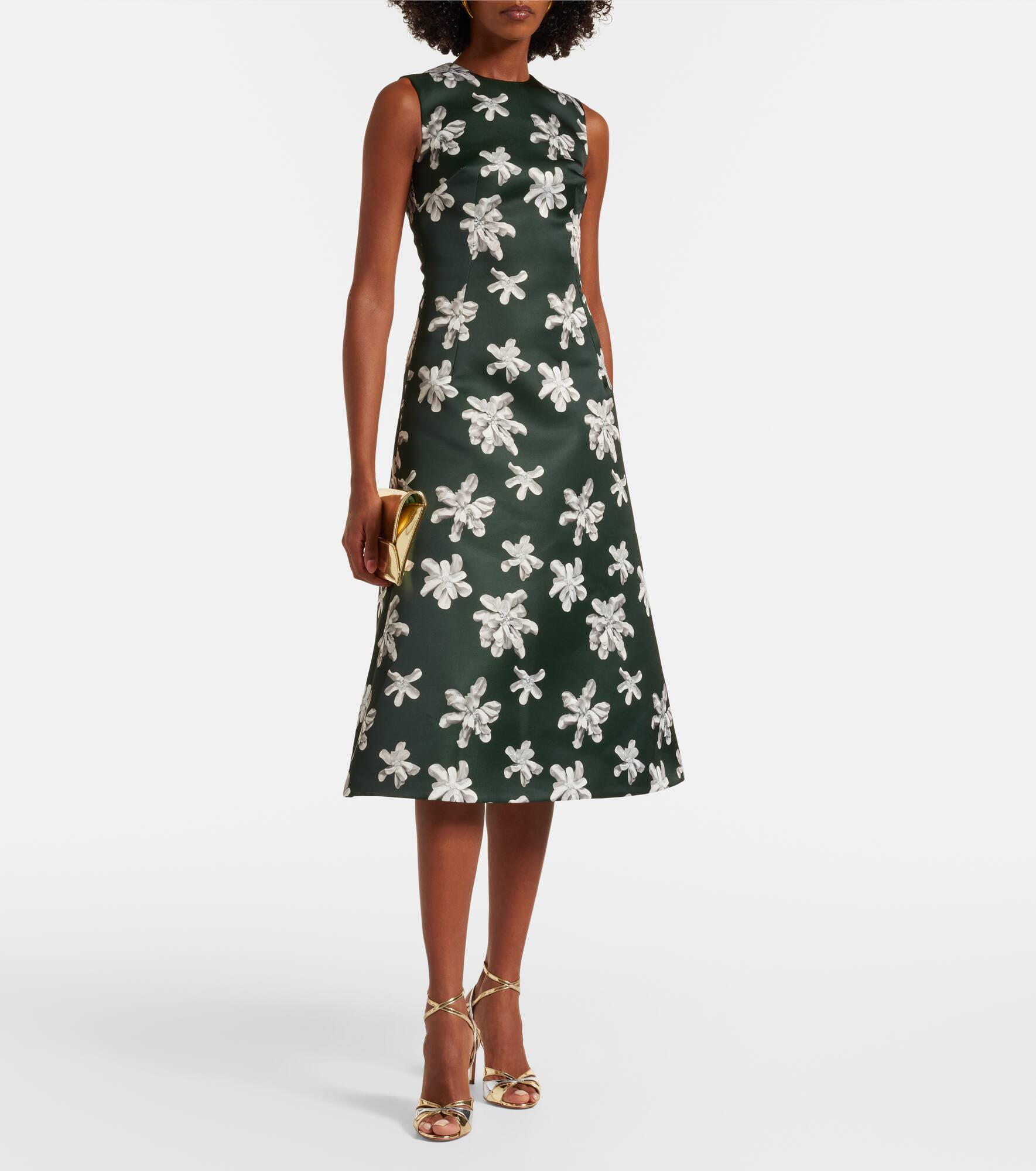 Rumi floral genzianella midi dress - 2