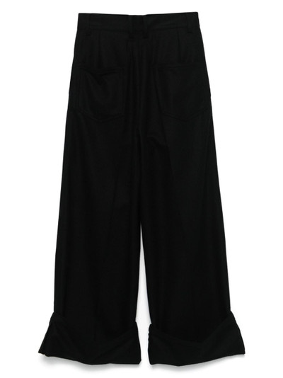 Yohji Yamamoto pleat-detailing trousers outlook