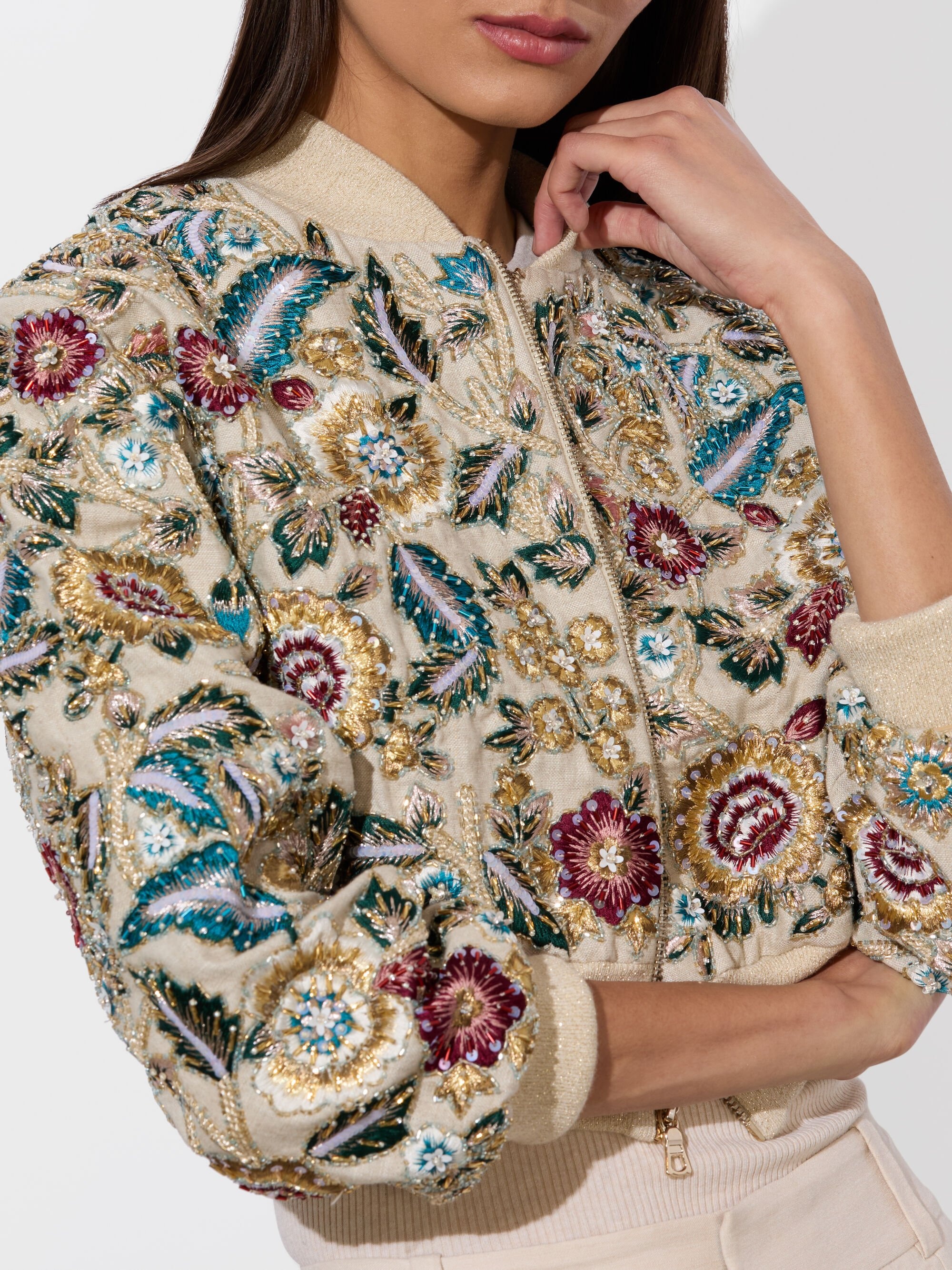 ODIE EMBELLISHED BOMBER - 5