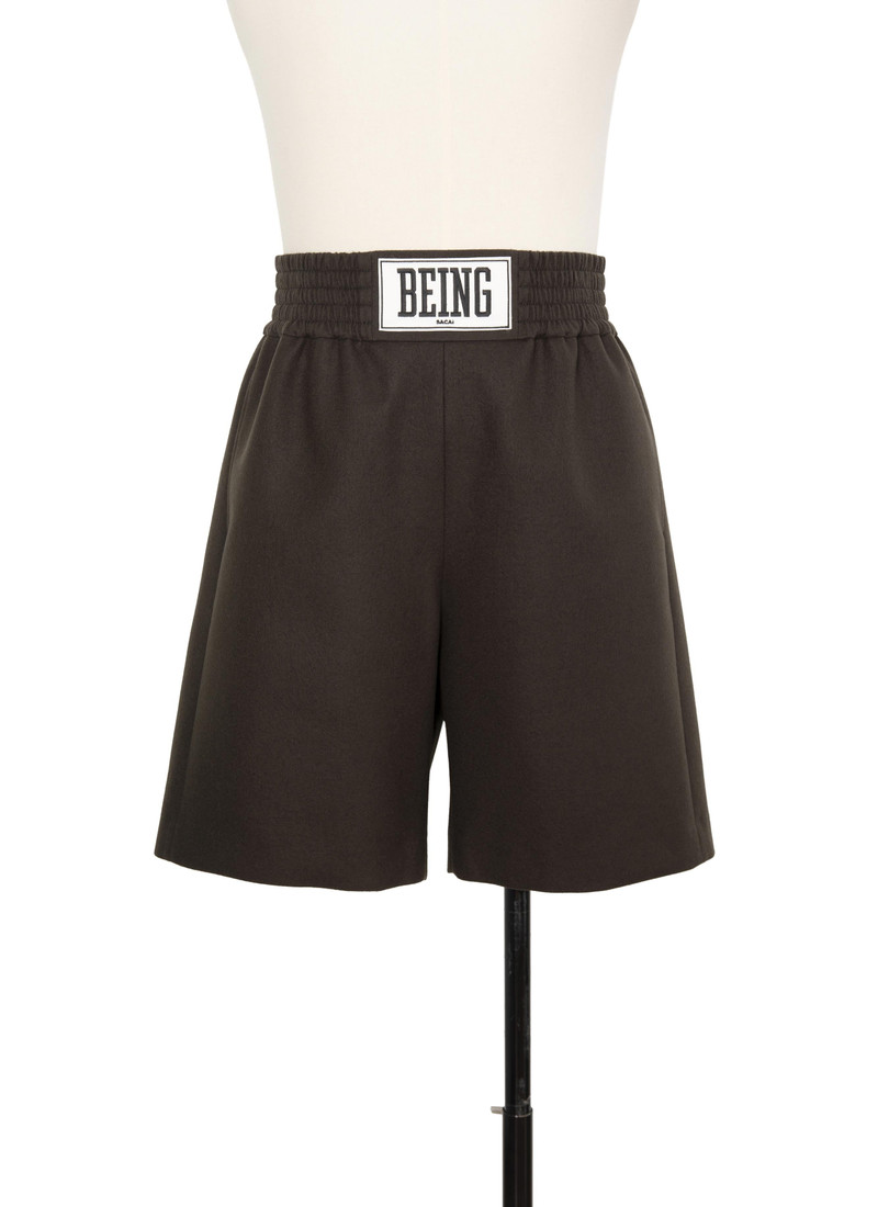 Wool Melton Shorts 1