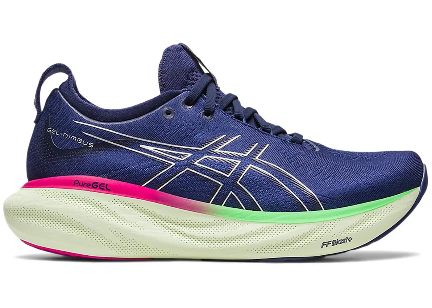 ASICS Gel-Nimbus 25 Indigo Blue Pure Silver (Women's) - 1