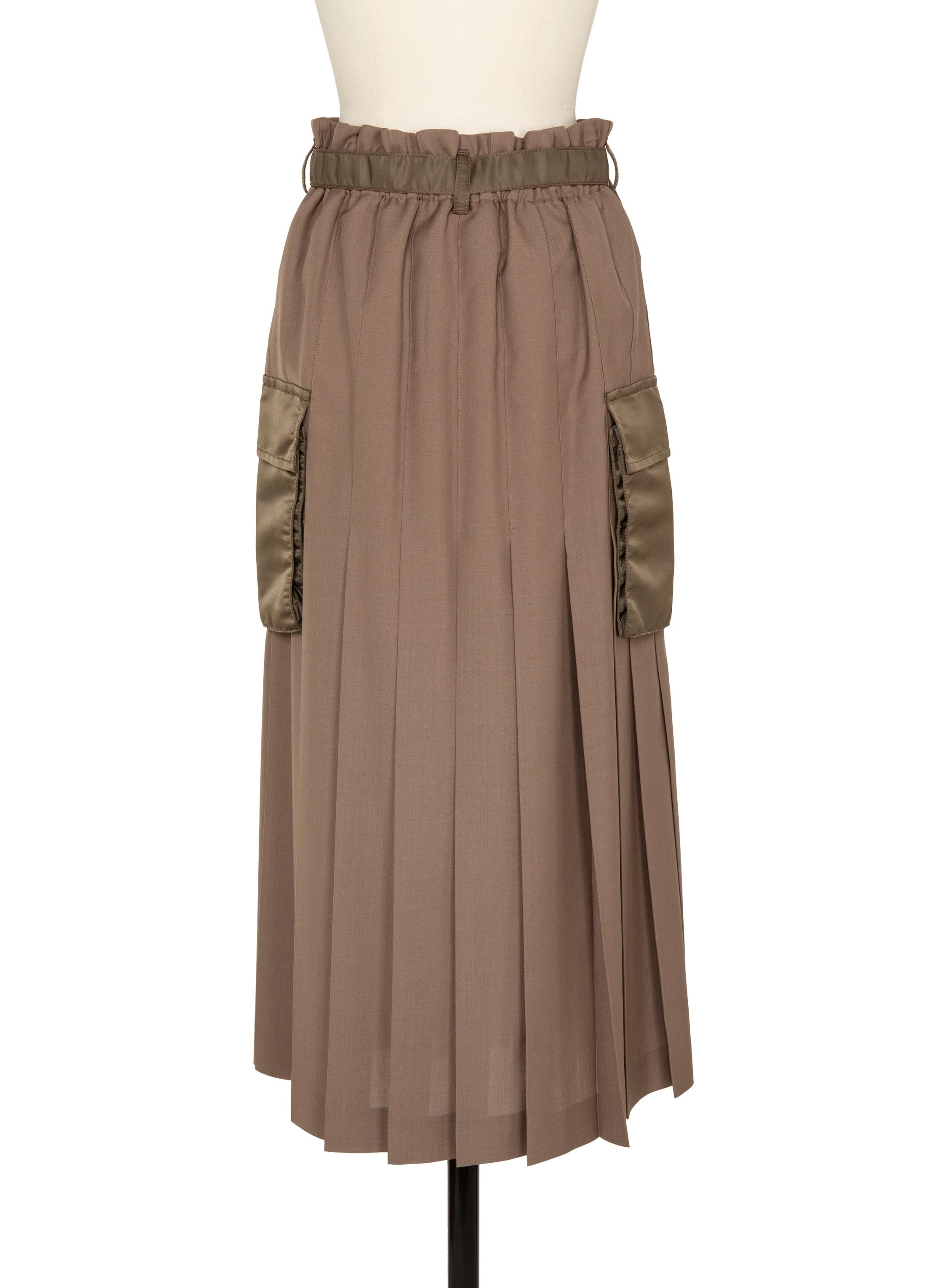 Suiting x Nylon Twill Skirt - 4