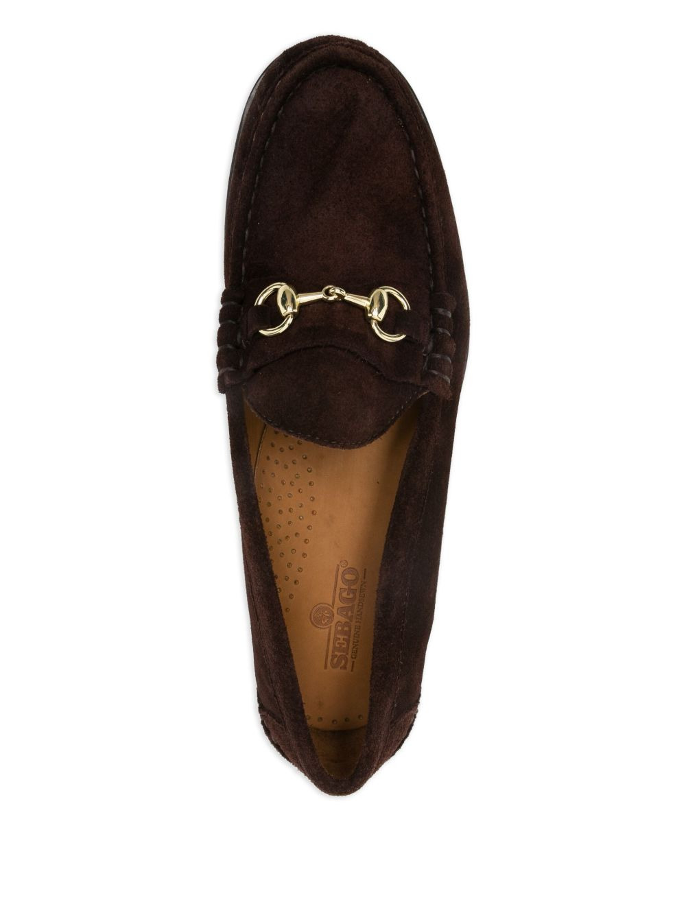 horsebit suede loafers - 4