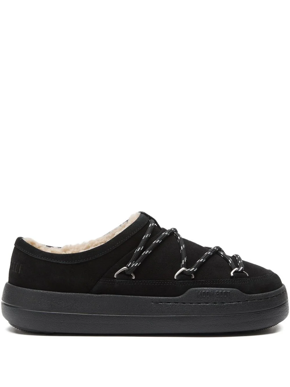 Park lace-detail shearling slippers - 1