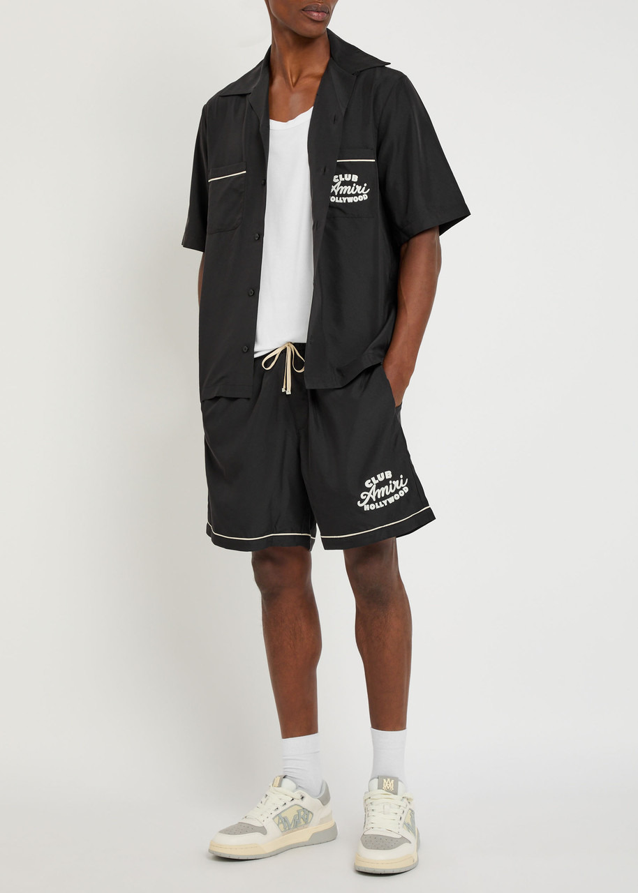 Amiri Club Amiri Embroidered Modal-blend Shorts - 4