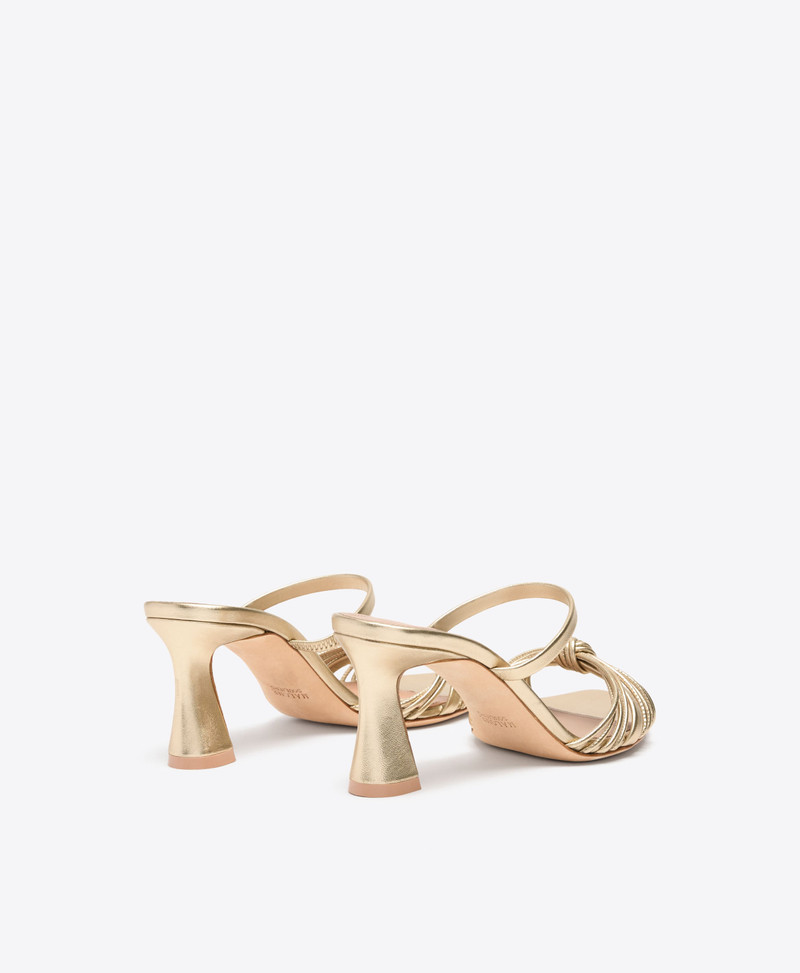 Lucinda 70 Gold Metallic Heeled Sandals 3