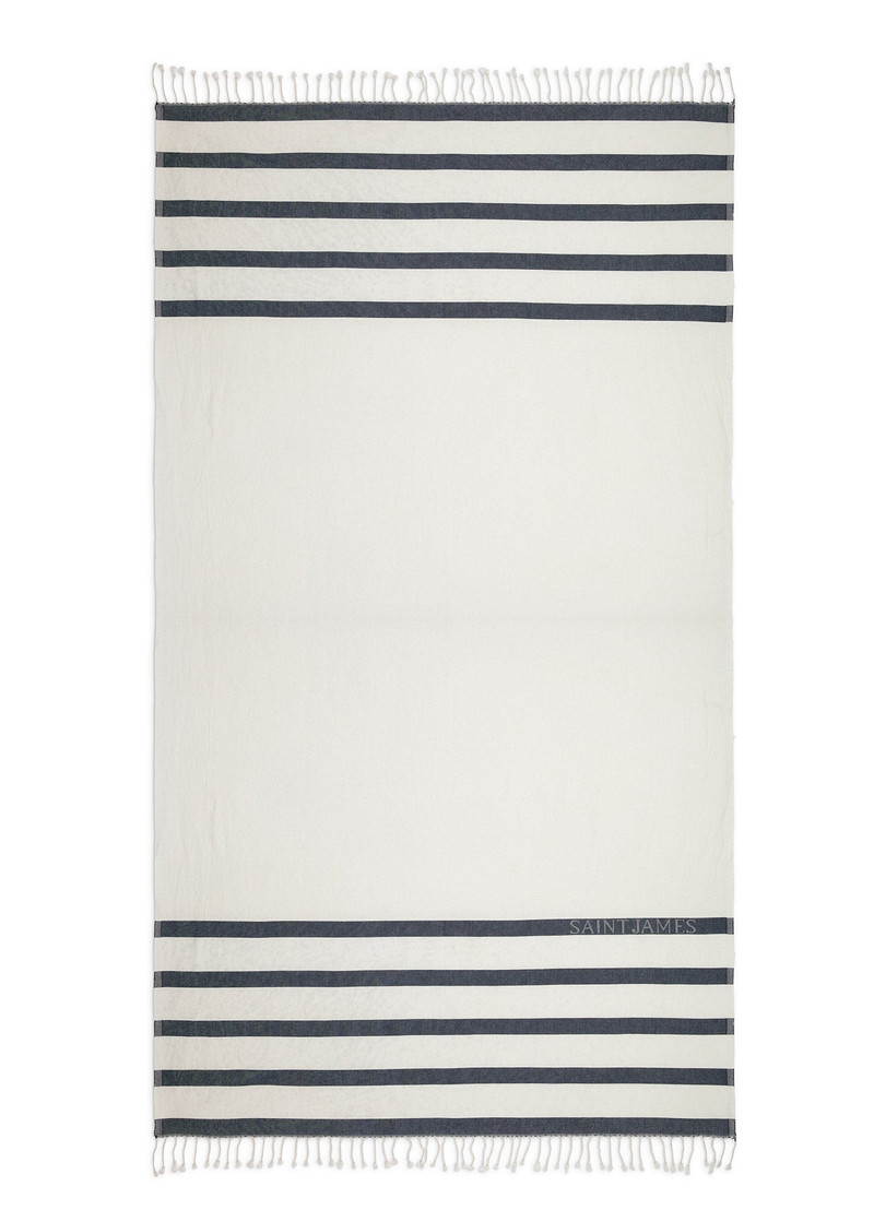 Striped Cotton Fouta Beach Towel 1