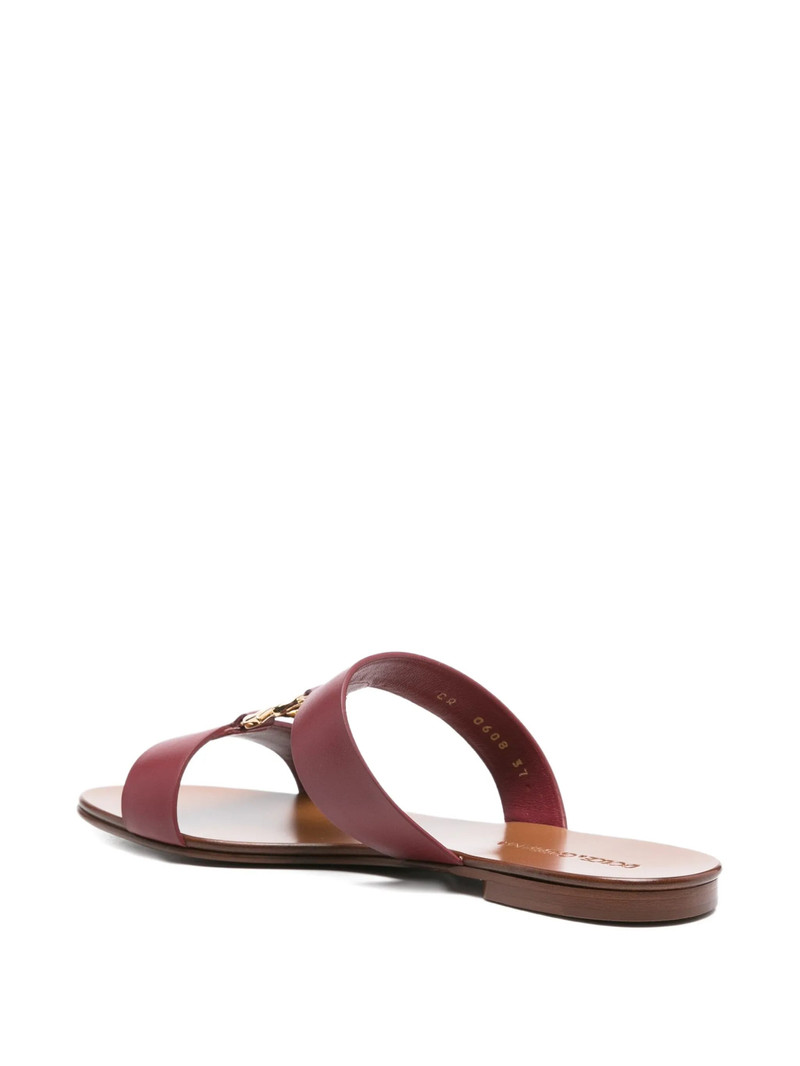 Dolce & Gabbana Dolce & Gabbana Leather Logo-plaque Sandals outlook