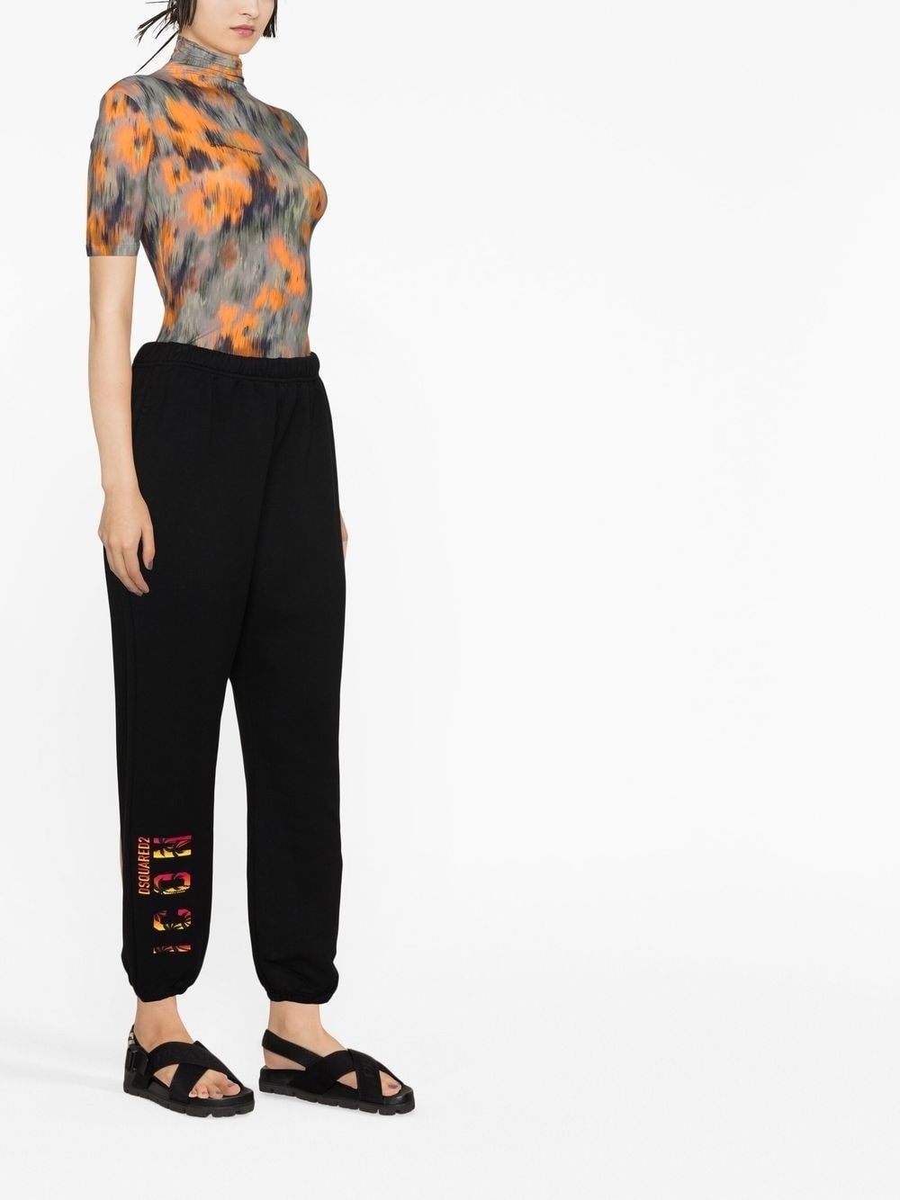 logo-print track pants - 3