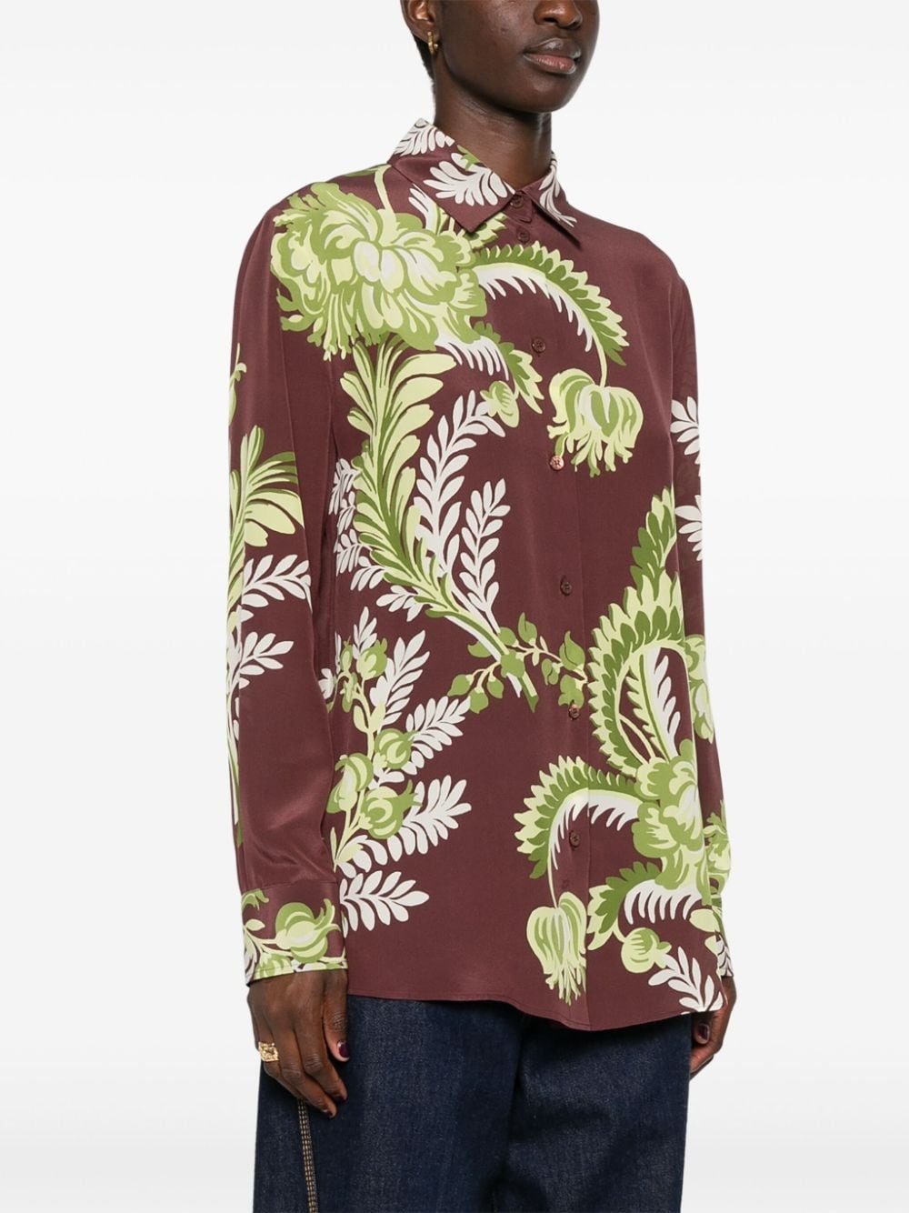 floral-print shirt - 3