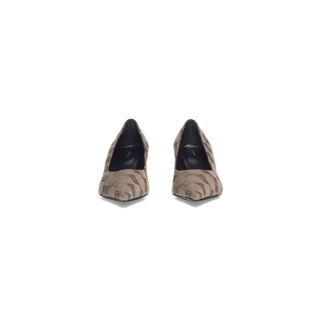Women's Square Knife 60mm Pump Bb Monogram in Dark Grey - 3