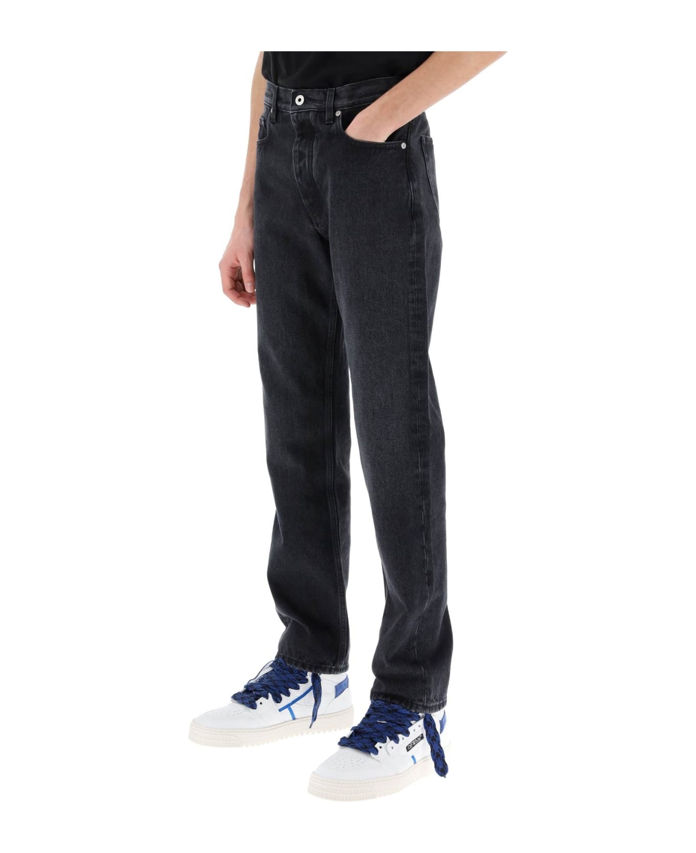 Logo Patch Tapered Jeans - 4