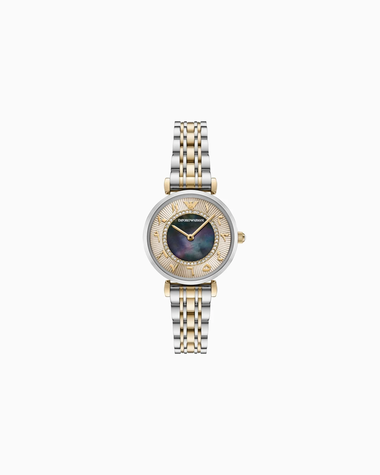 TWO-HAND TWO-TONE STAINLESS STEEL WATCH - 1