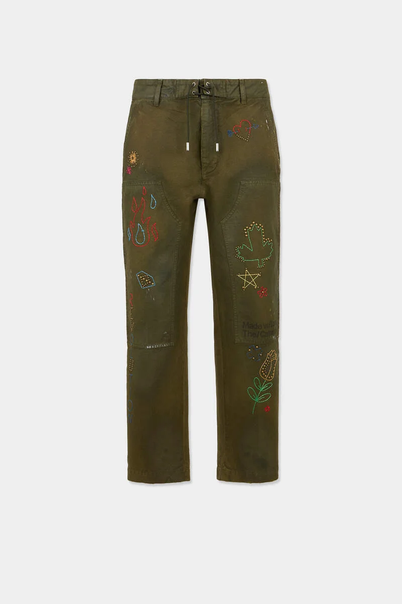 HANDMADE SCRIBBLES STRAIGHT PANT - 1