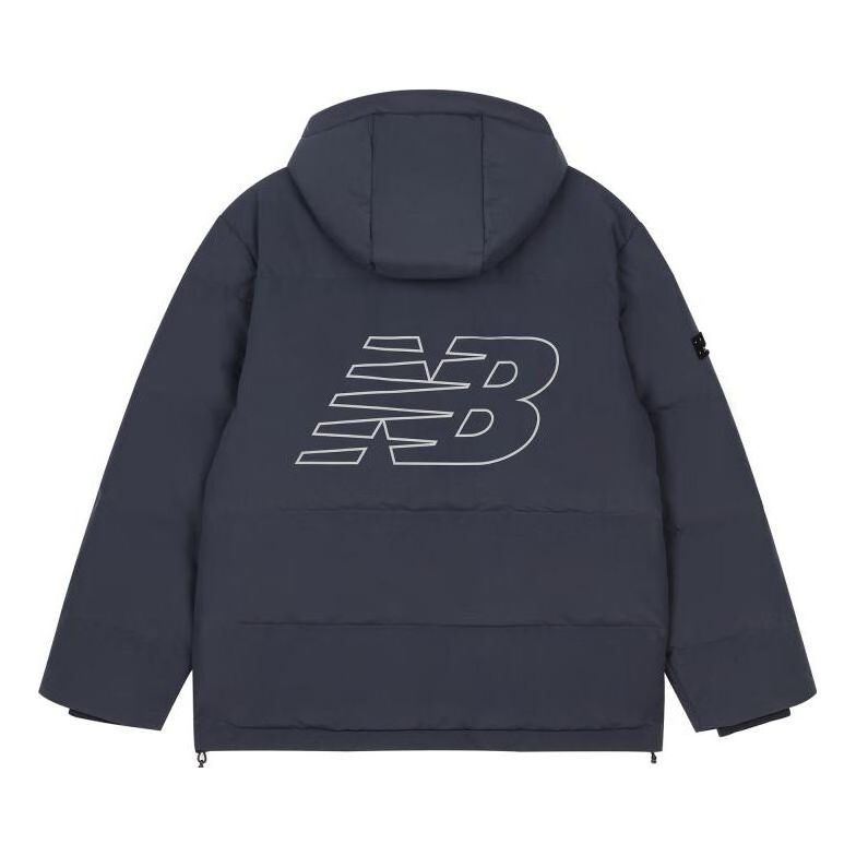 New Balance Logo Puffer Jacket 'Navy' AMJ33339-ECL - 2