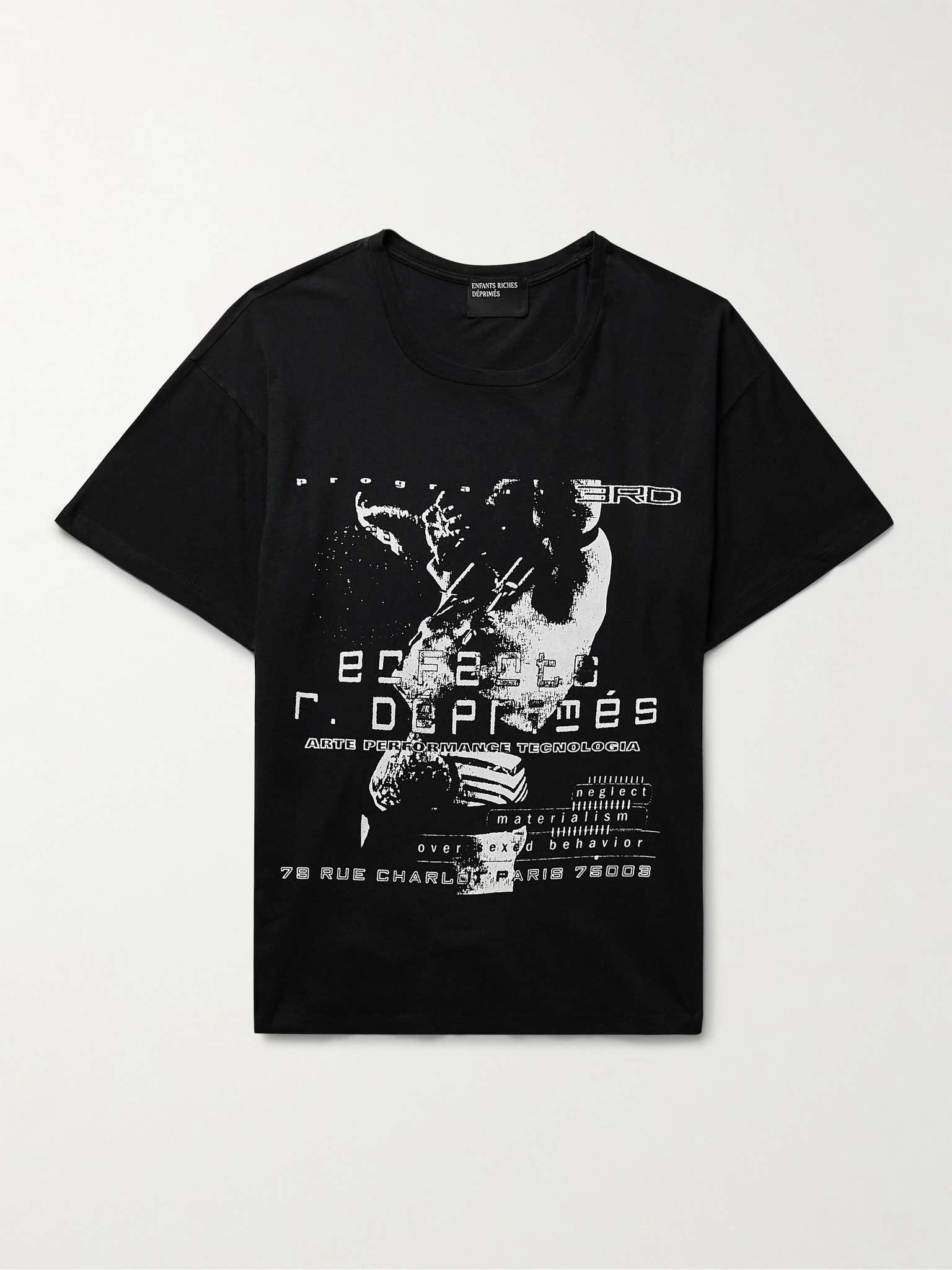 Neglect Printed Cotton-Jersey T-Shirt - 1