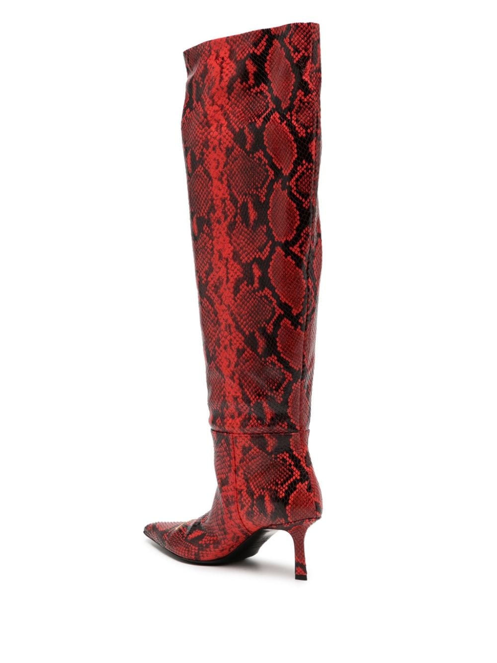 Viola snake-print leather boots - 3