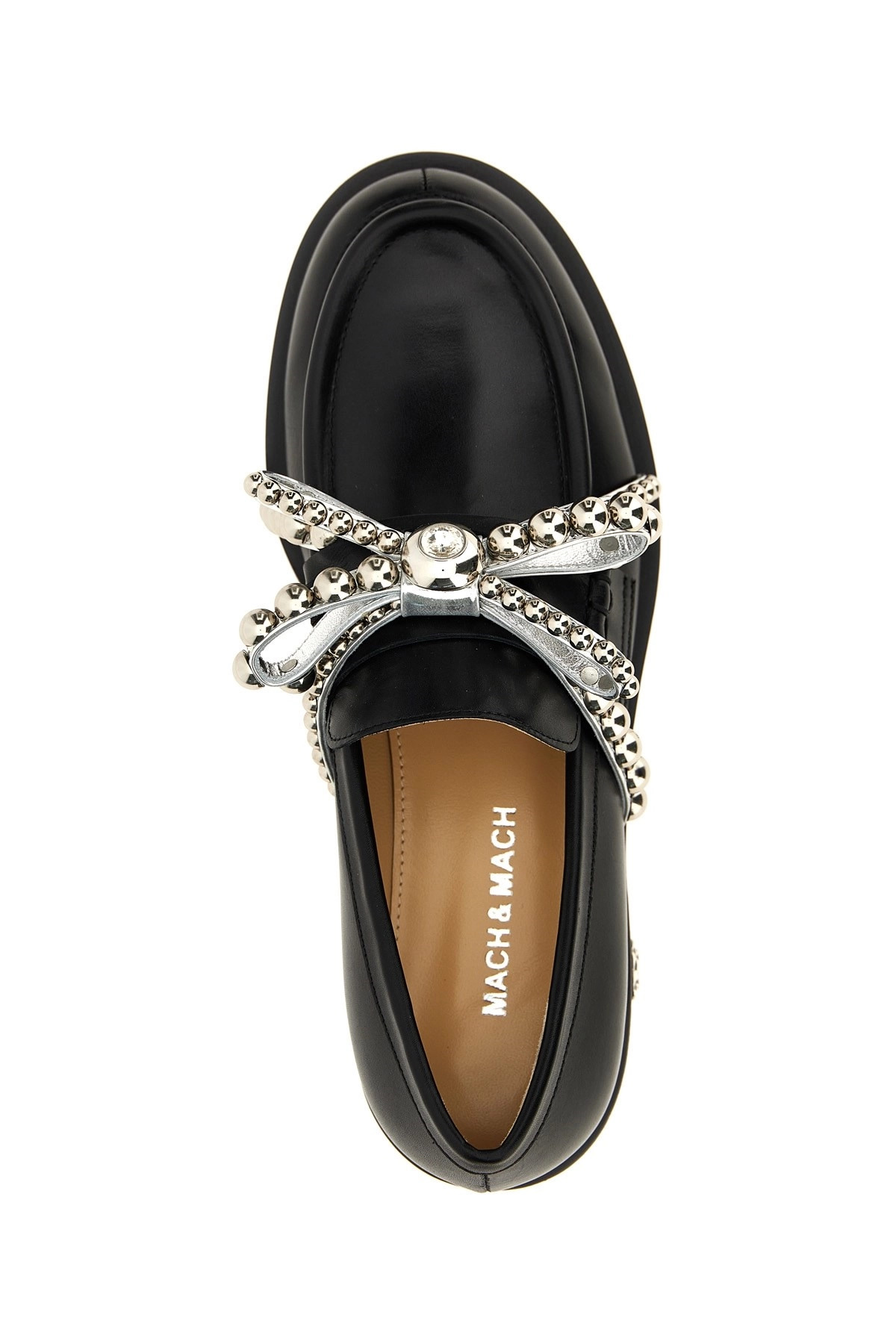 'Crystal Studs' loafers - 4