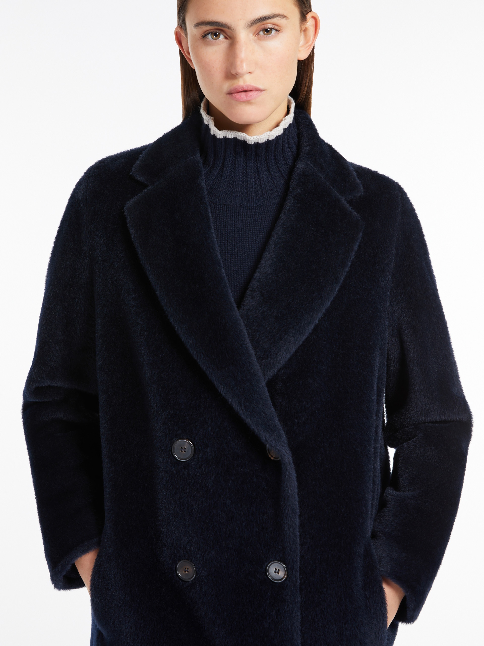 ROSETO Midi alpaca and wool coat - 5