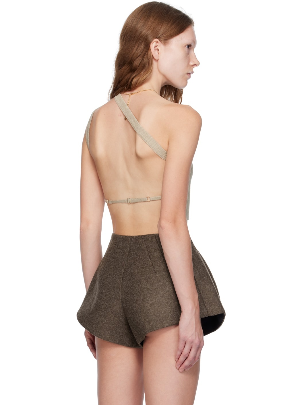 Taupe Le Raphia 'La Maille Ascu' Tank Top - 3