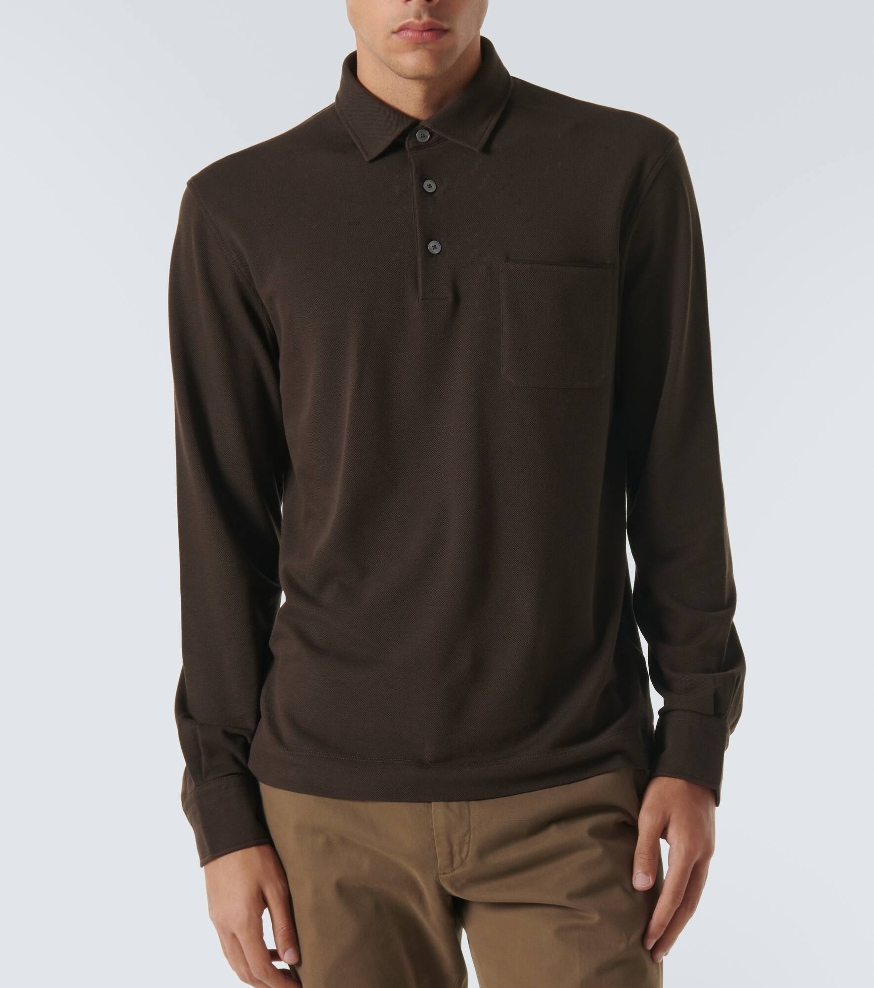 Cotton polo sweater - 3