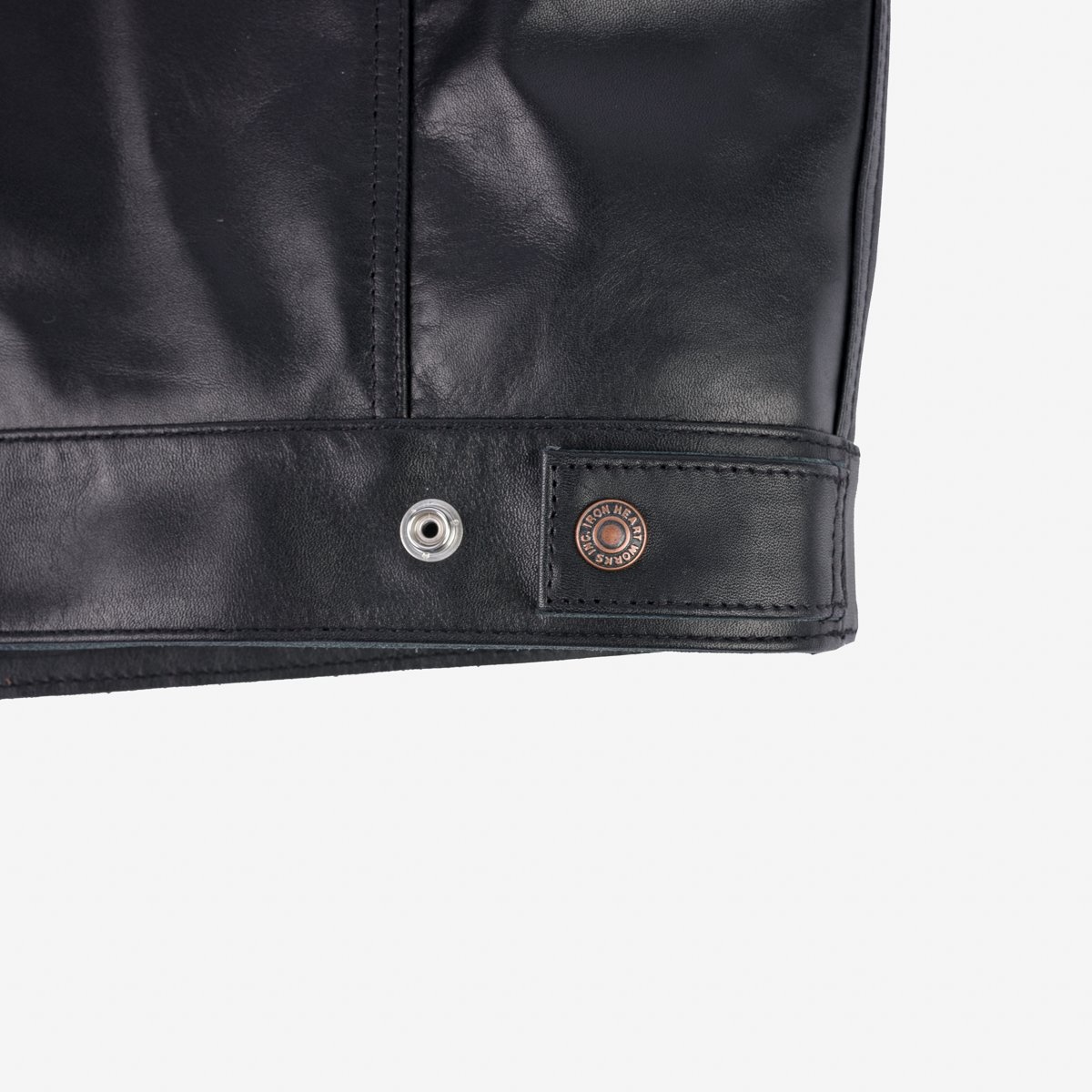 IHV-45-BLK Japanese Steerhide Modified Type III Vest - Black - 6