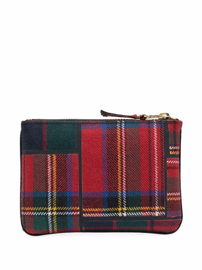 Comme Des Garçons tartan-patchwork wallet outlook