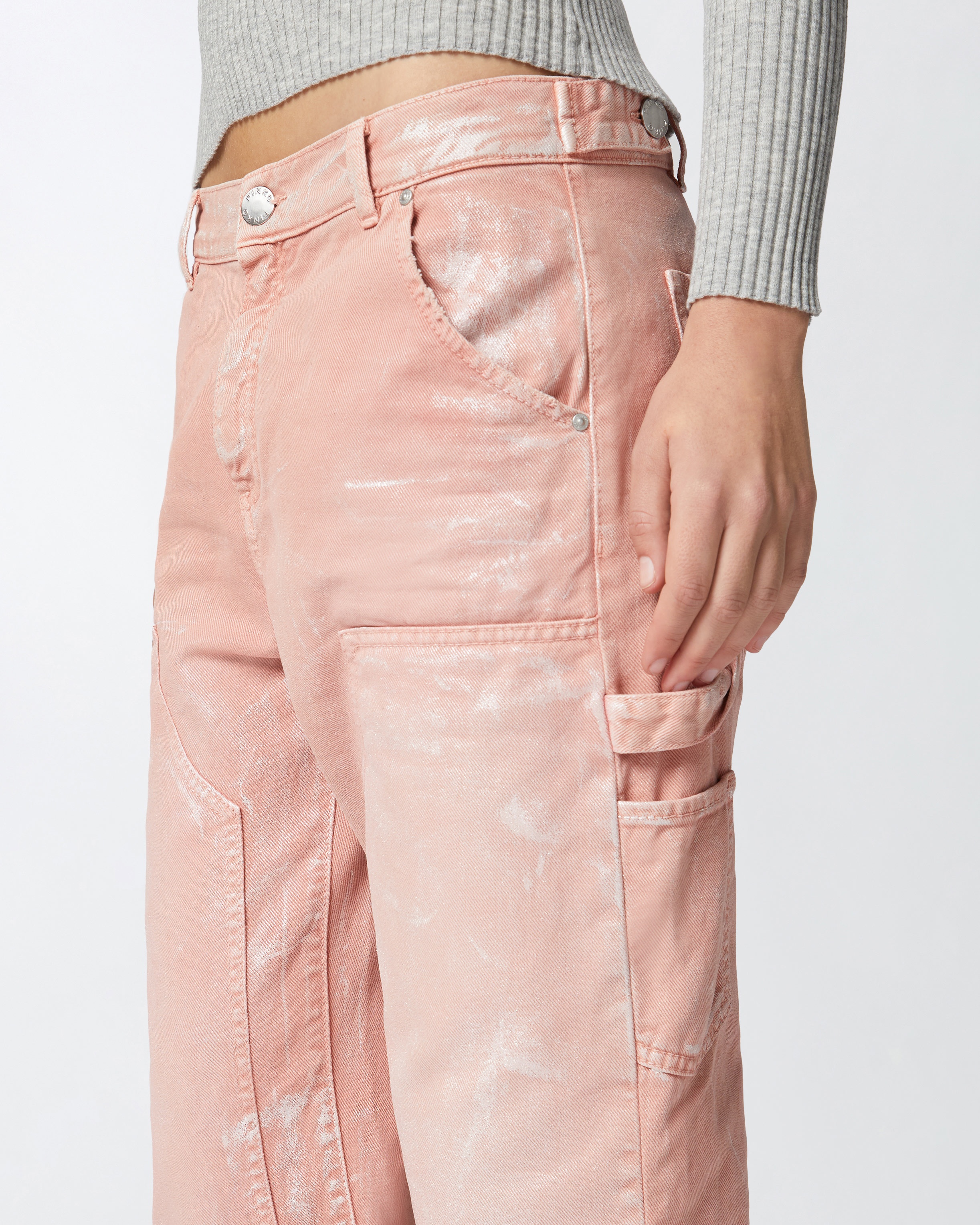 WORN COTTON BULL WORKWEAR JEANS - 5